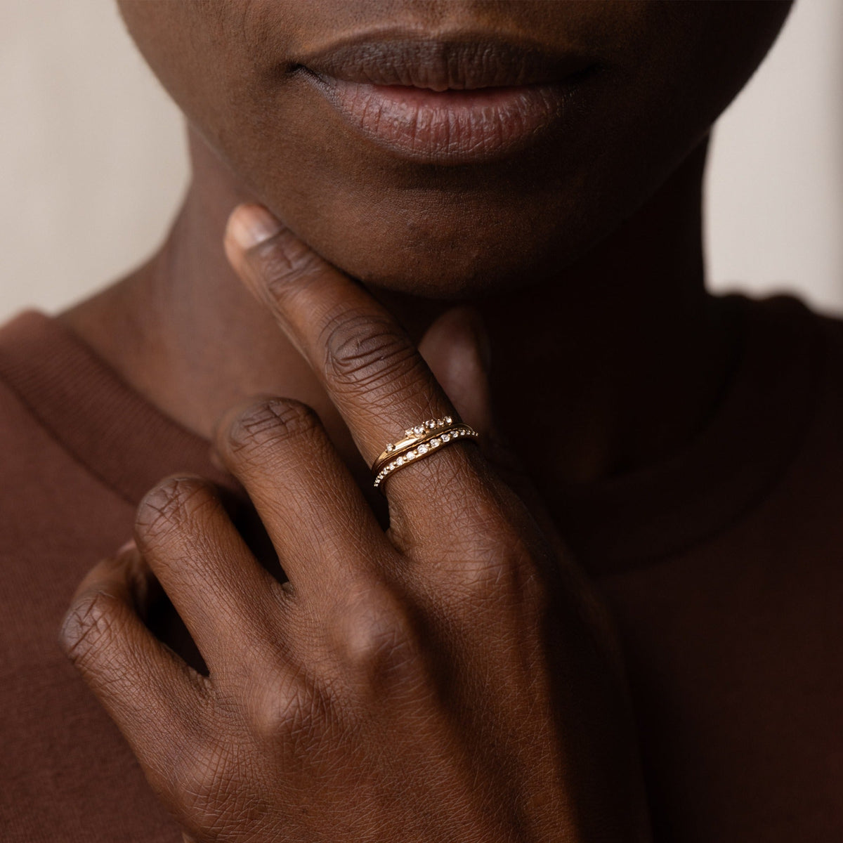 Dainty Diamond Flow Ring
