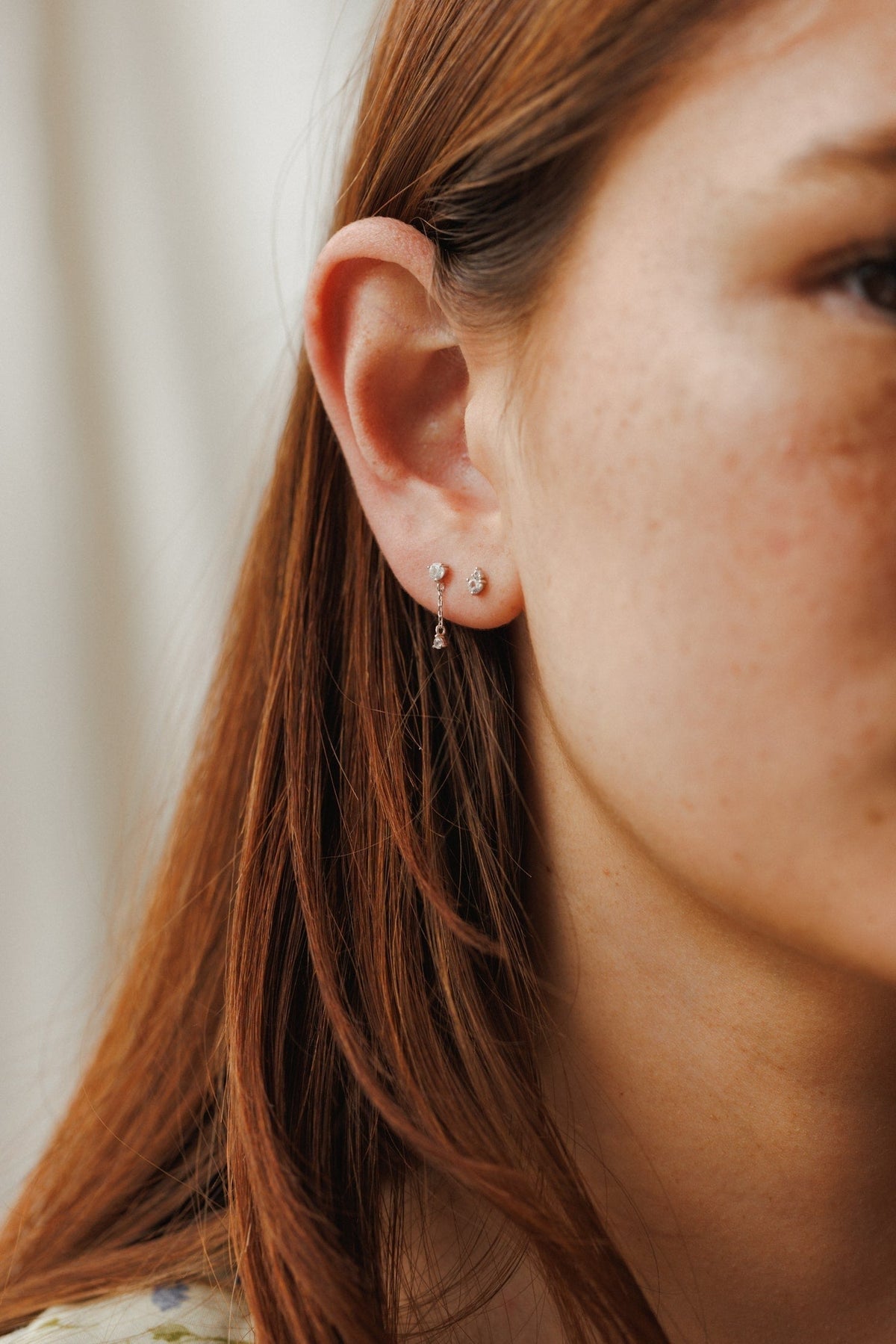 Starfall White Sapphire Earrings