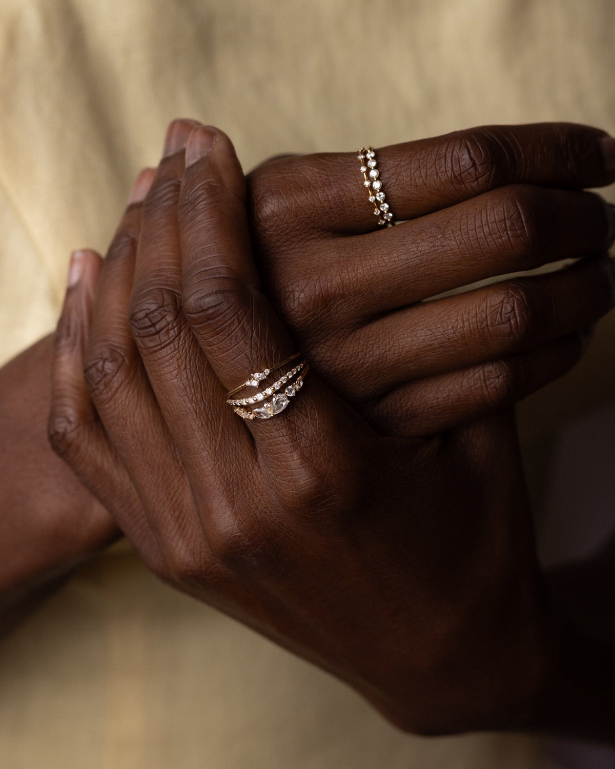Fae White Sapphire Flow Ring