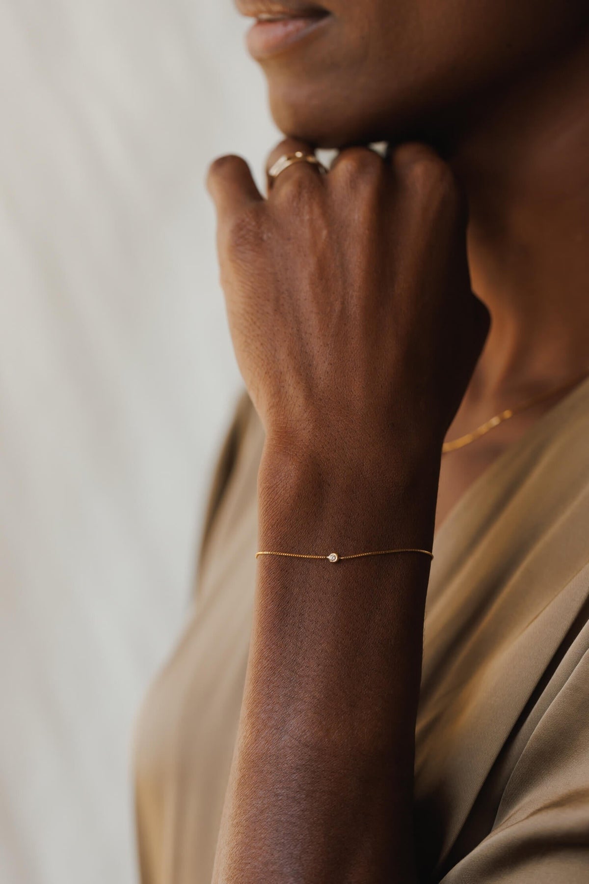 Gaia Diamond Solitaire Bracelet