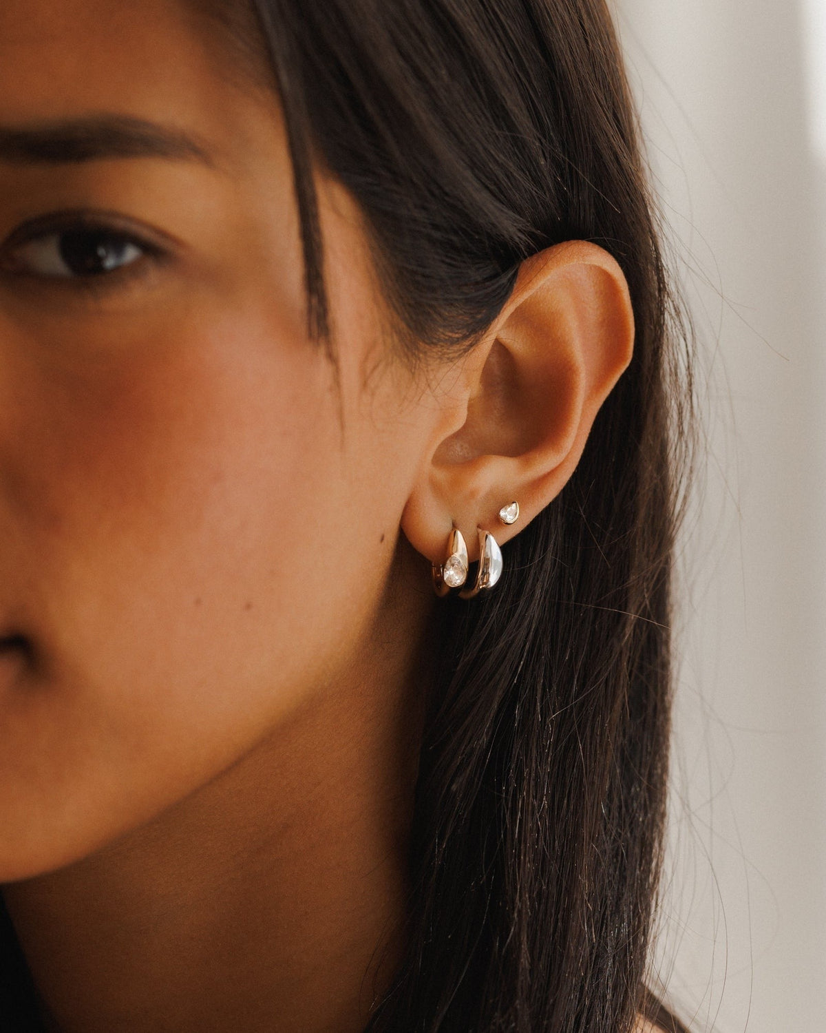 Solid Gold Zephyr Studs