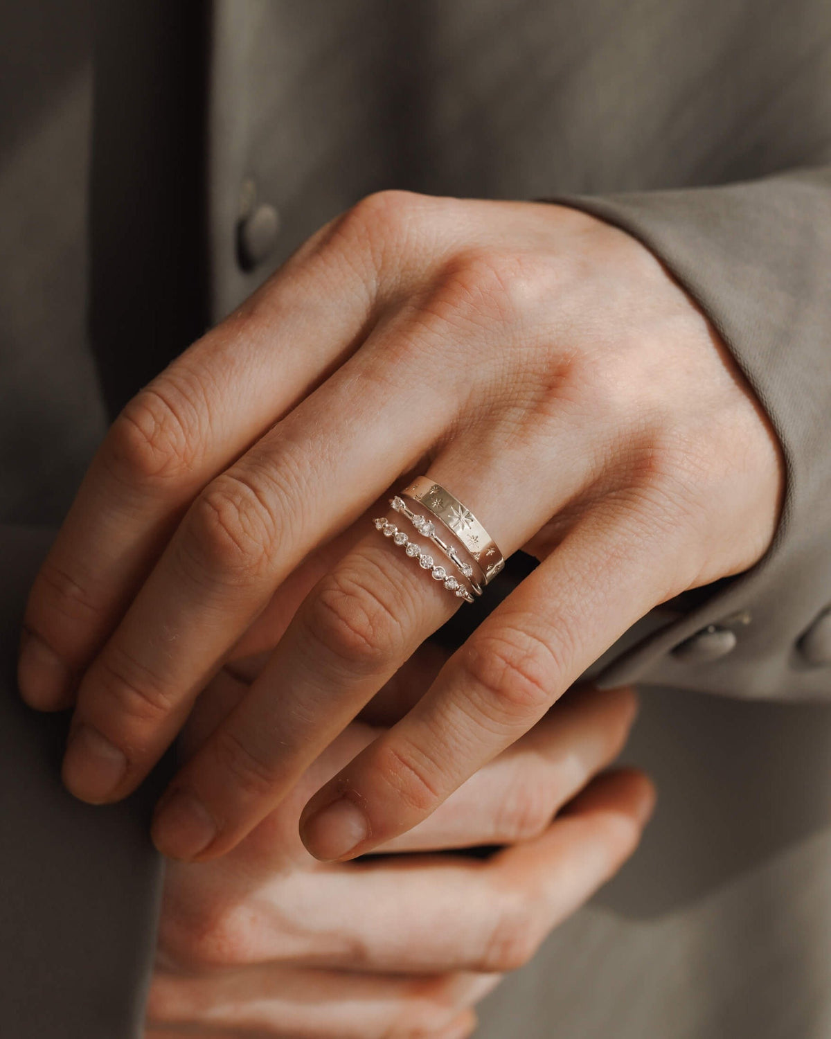Grand Luminary White Sapphire Ring