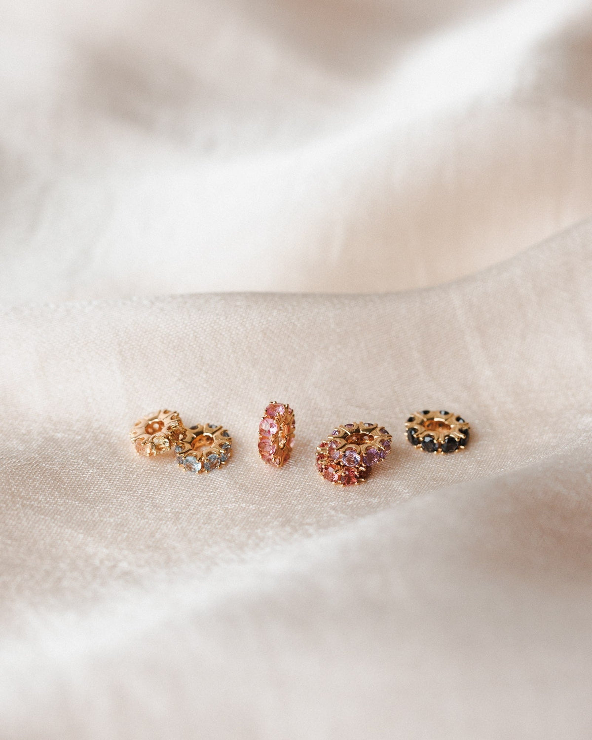Solid Gold Aura Birthstone Bead Necklace