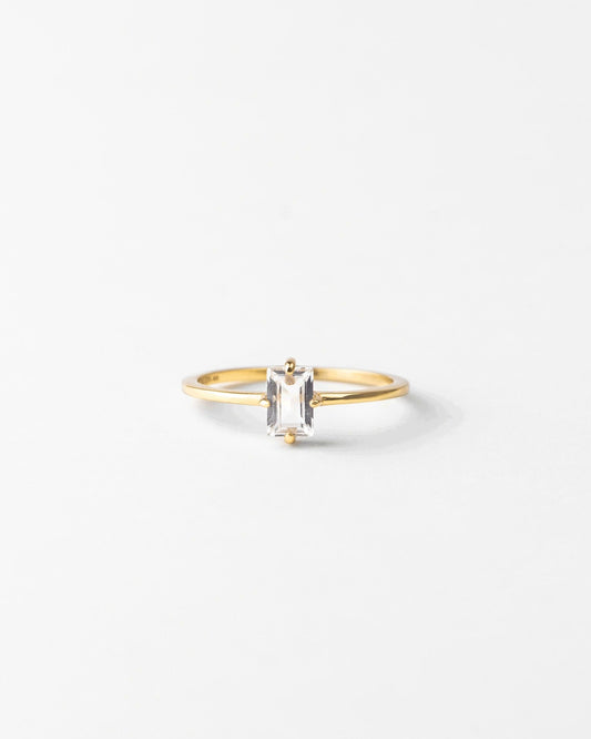 Solid Gold Grand Baguette Ring