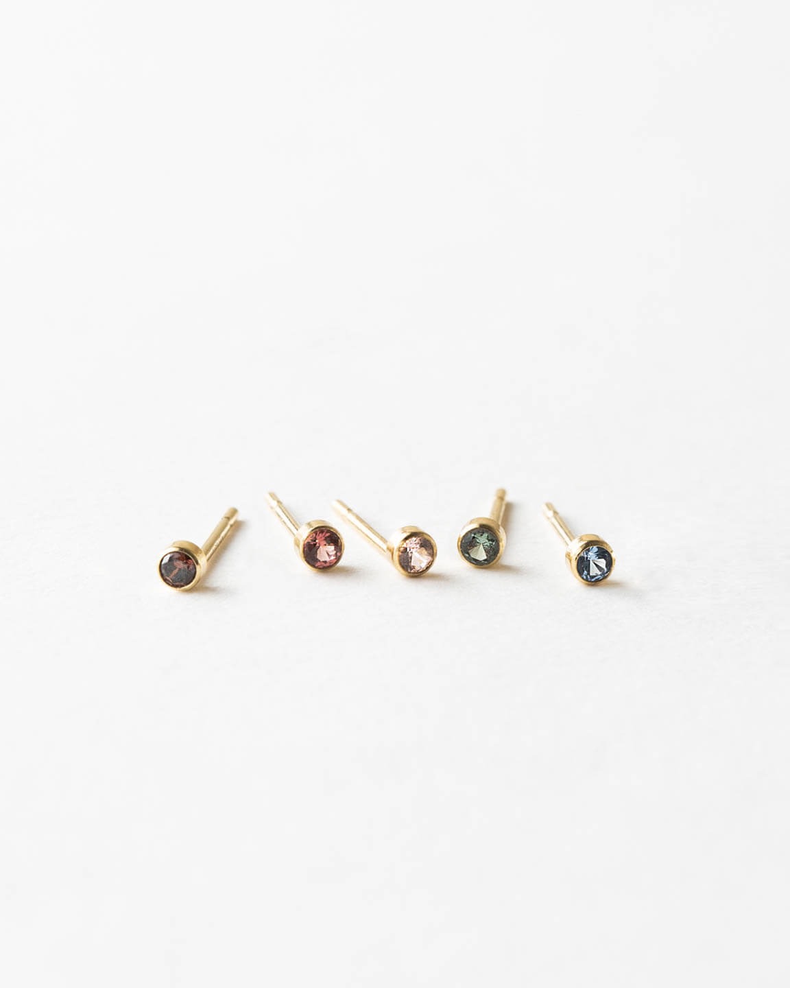 Mini Aura Birthstone Studs