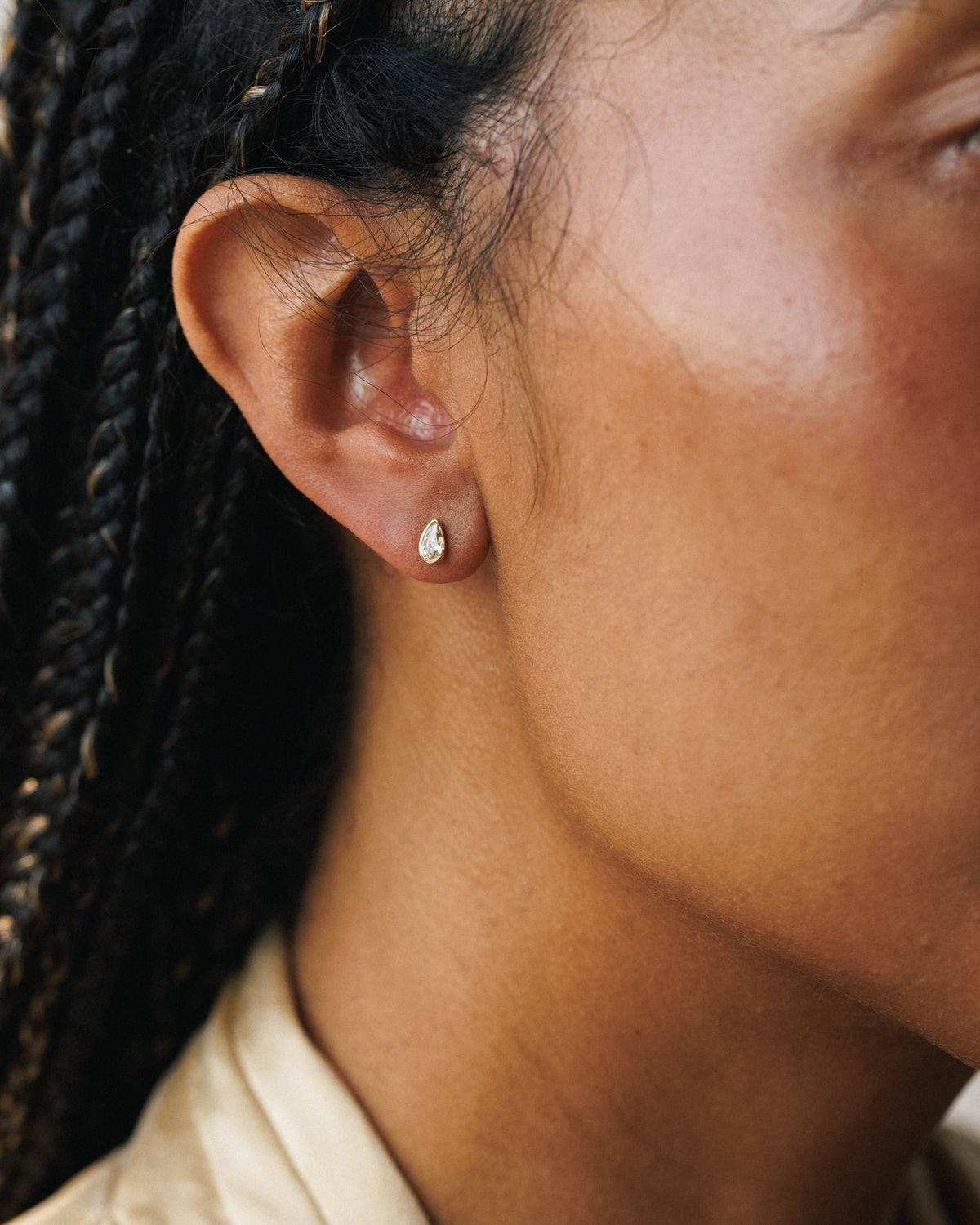 Solid Gold Zephyr Studs