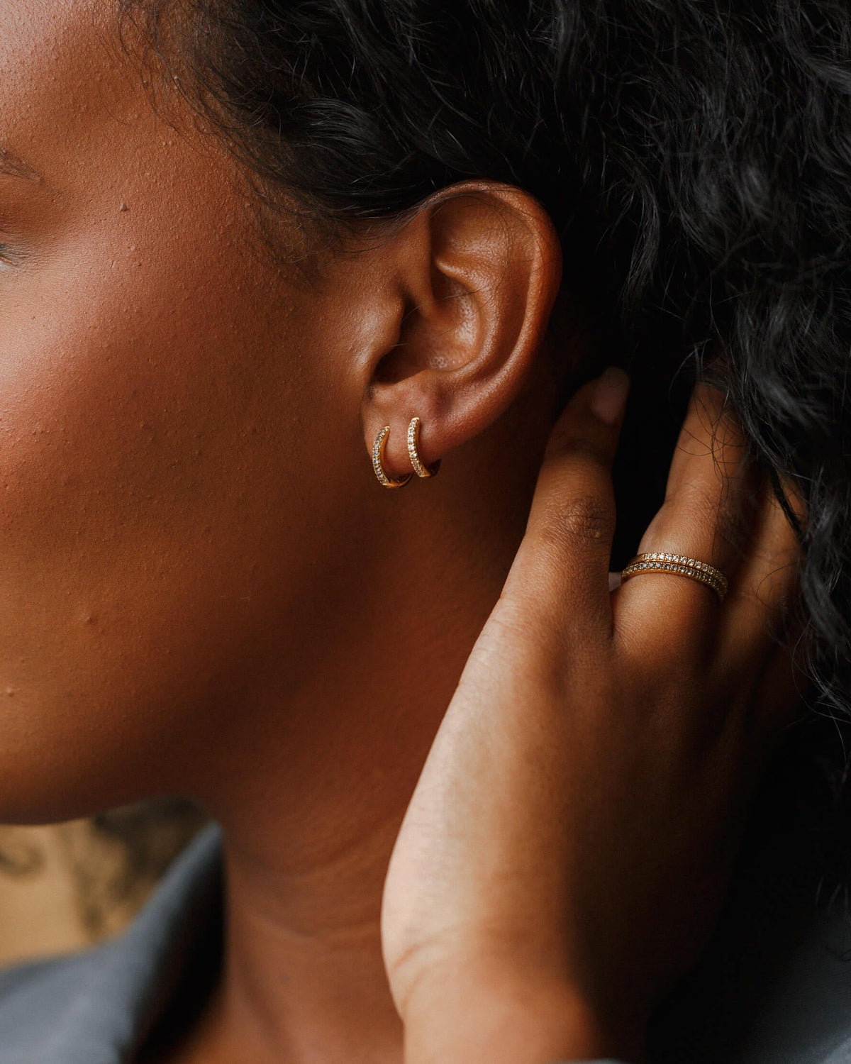 Aura Birthstone Hoops & Ring Set