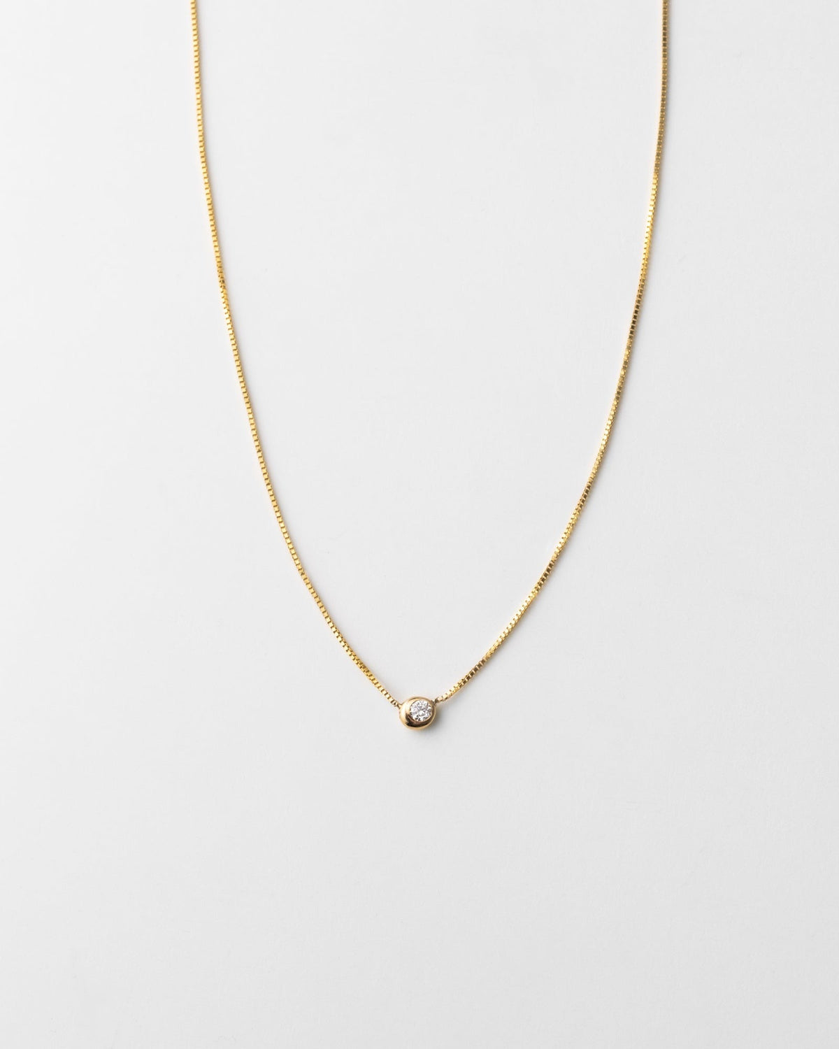 Gaia Diamond Solitaire Necklace