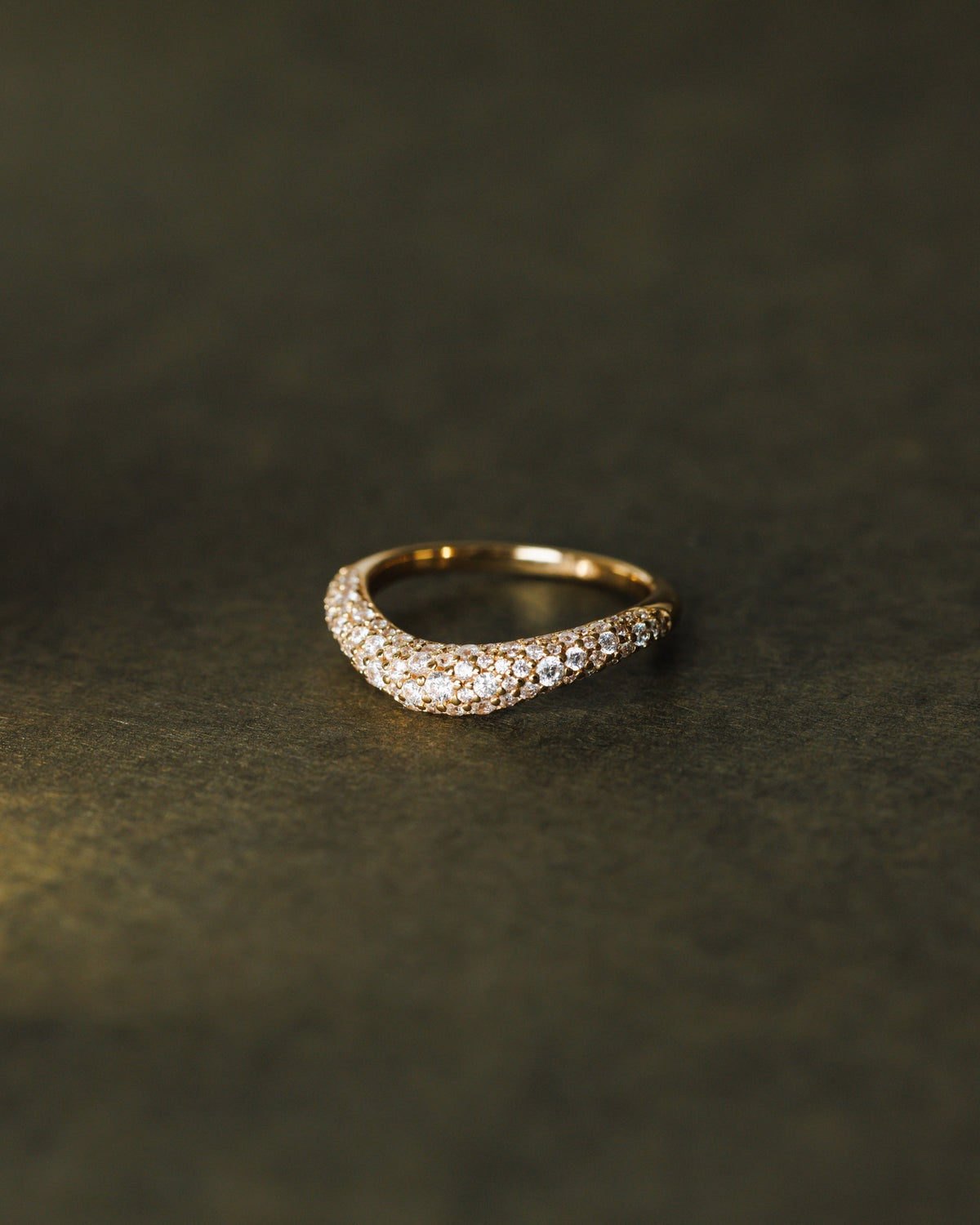 Diamond Pavé Flow Ring