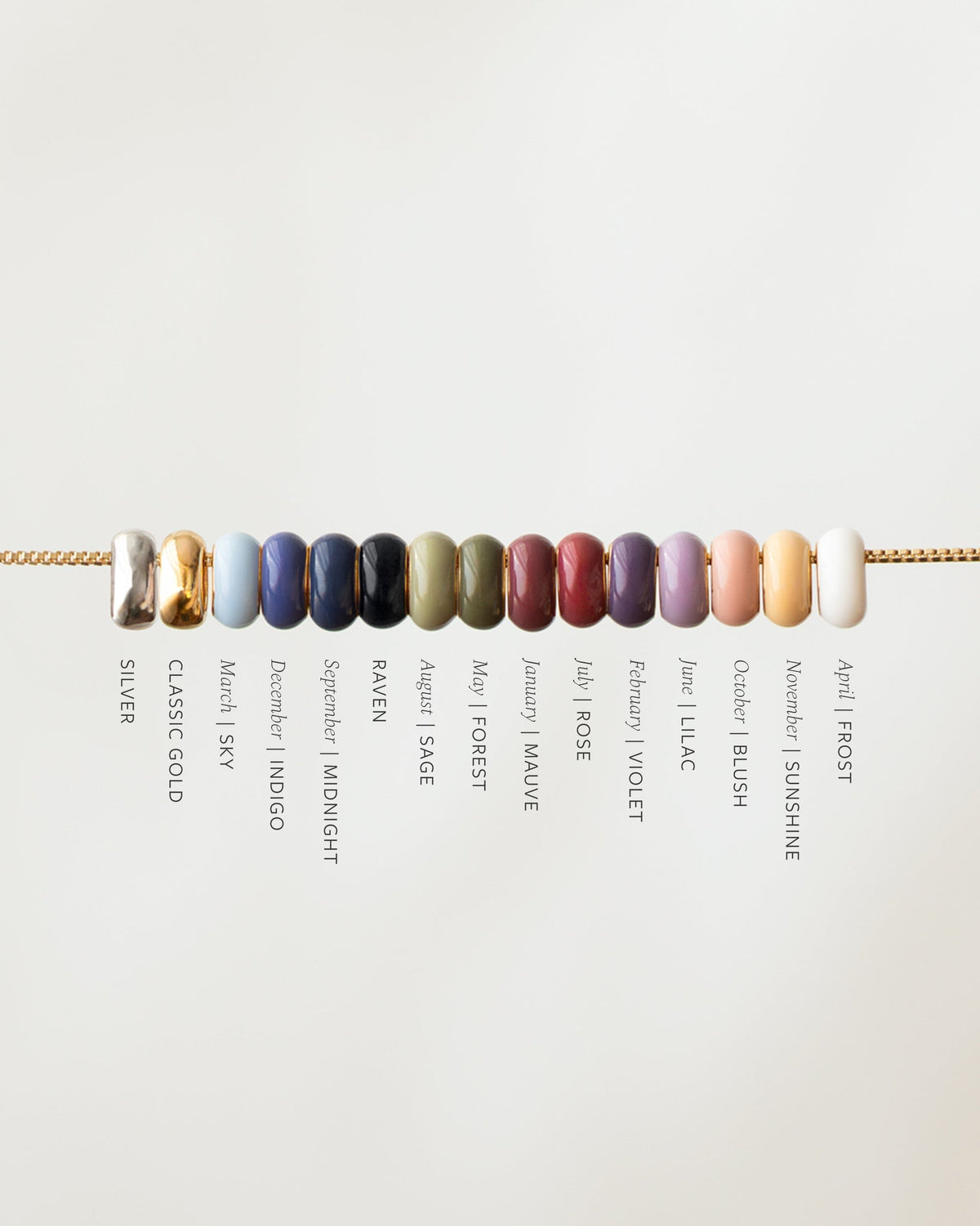 Aura Enamel Bead Necklace