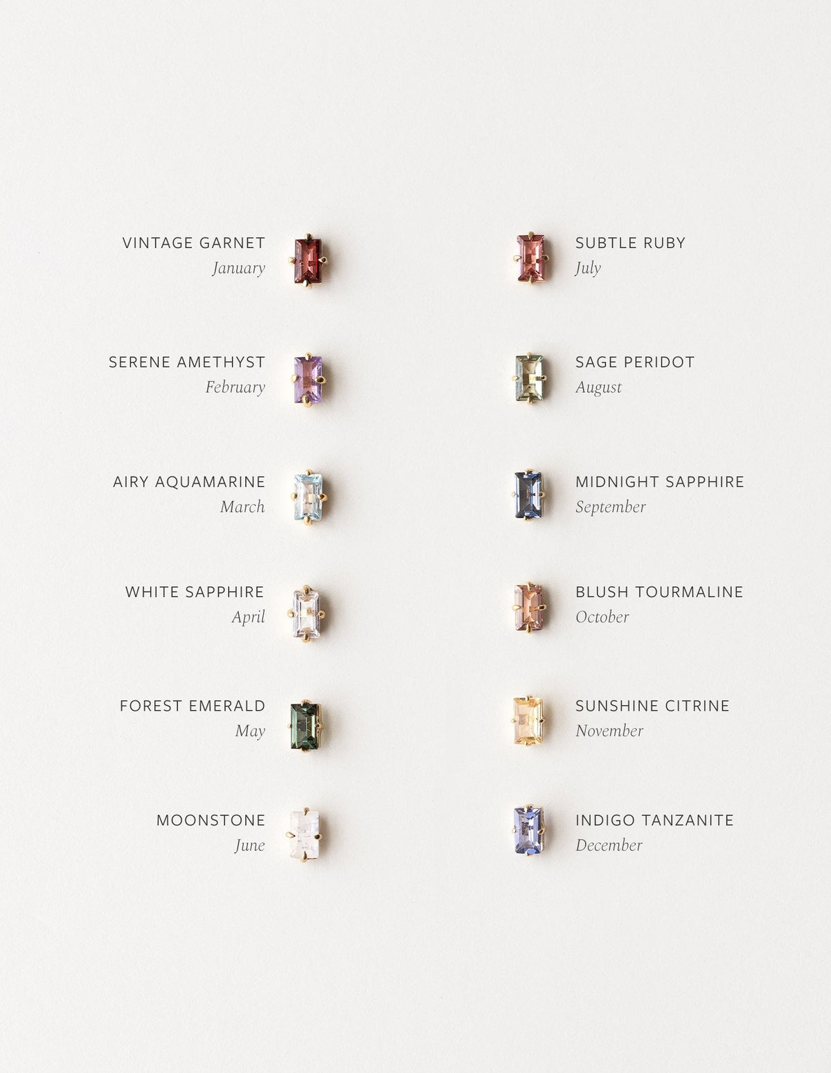 Grand Baguette Studs