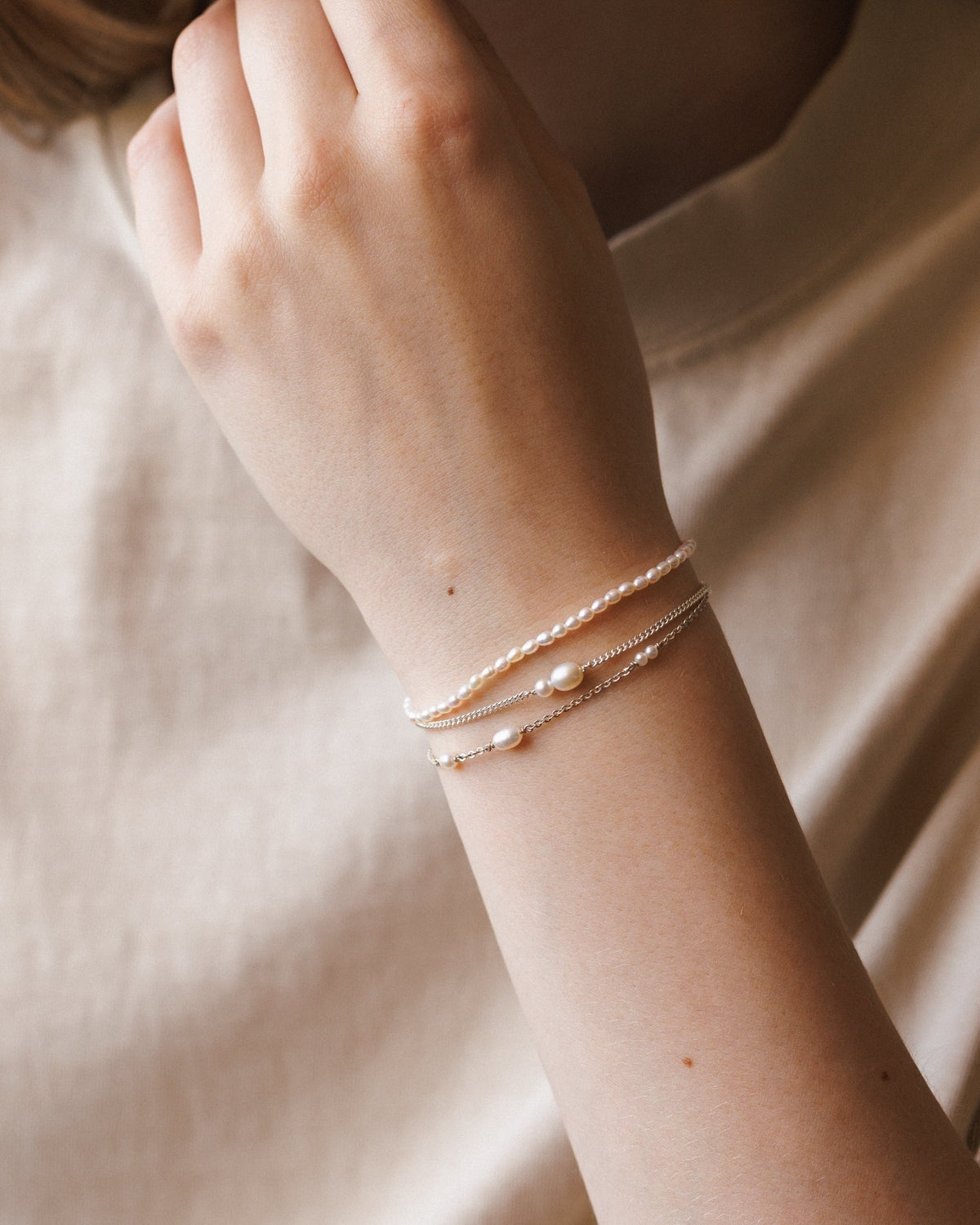 Mini Pearl Strand Bracelet