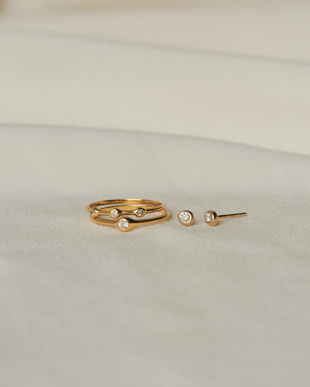Gaia White Sapphire Solitaire Ring