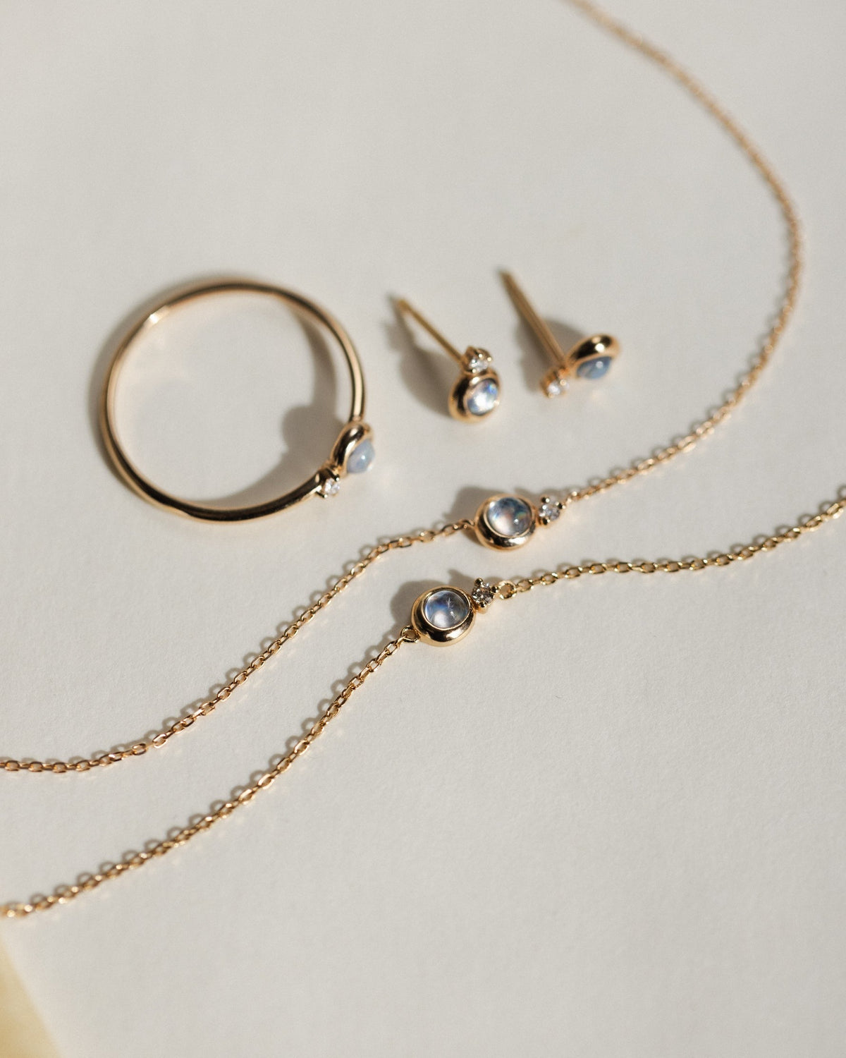 Solid Gold Moonstruck Bracelet
