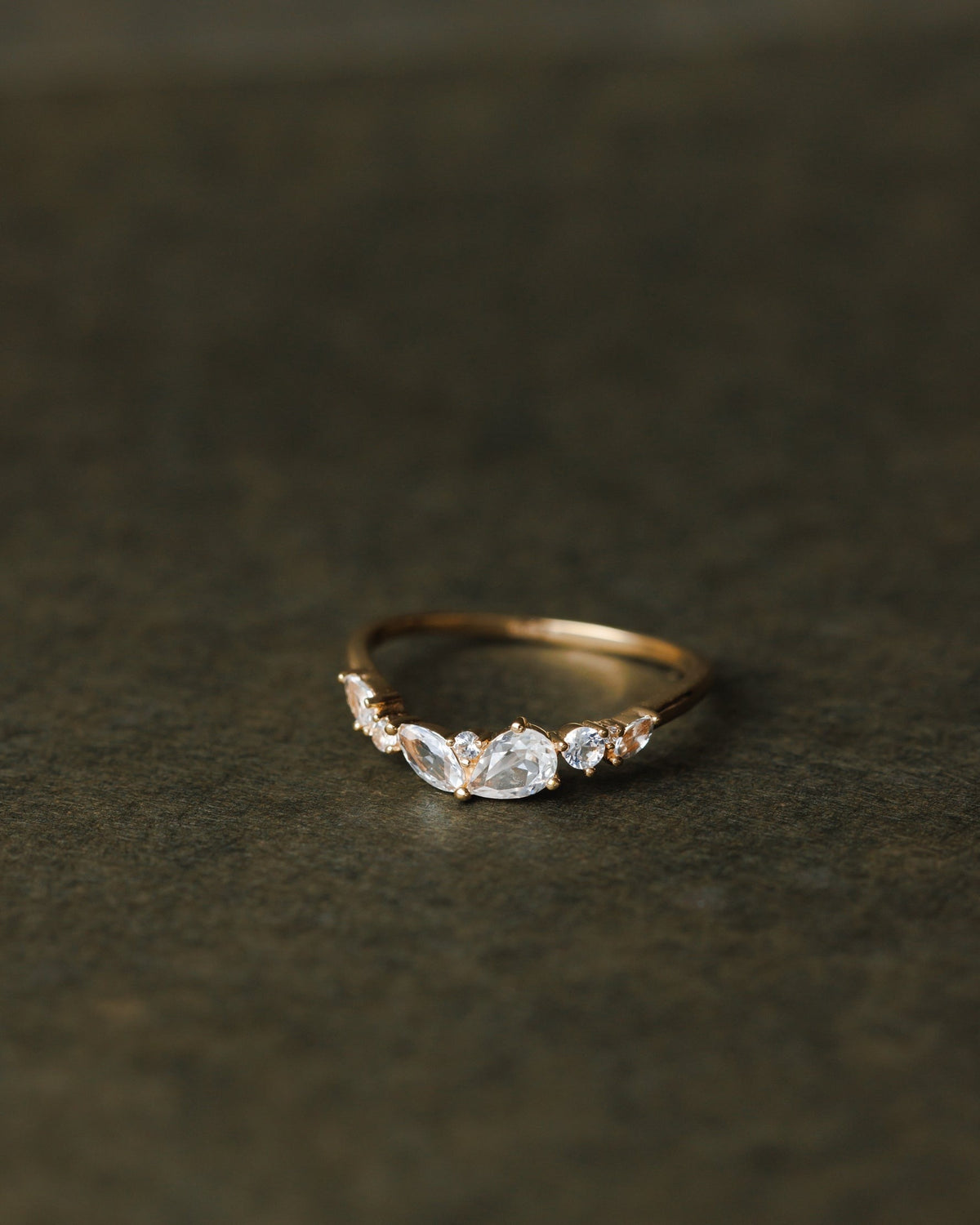 Fae White Sapphire Flow Ring