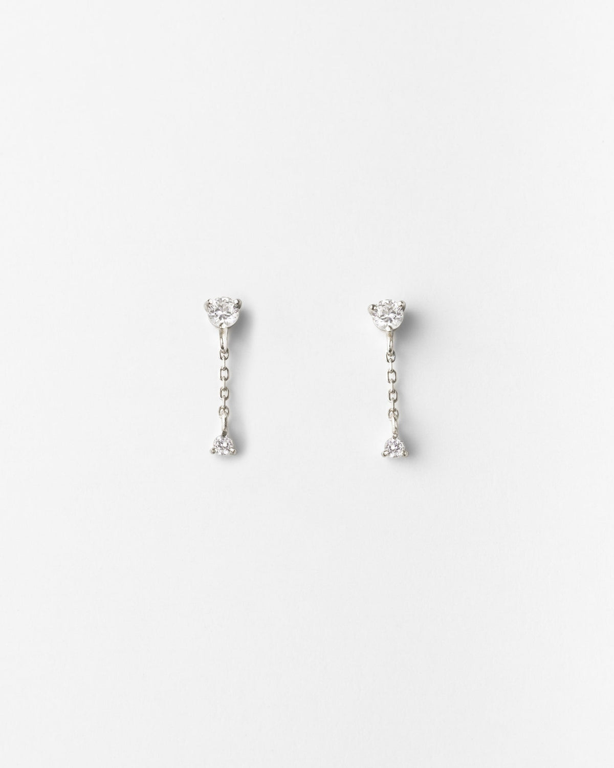 Starfall White Sapphire Earrings