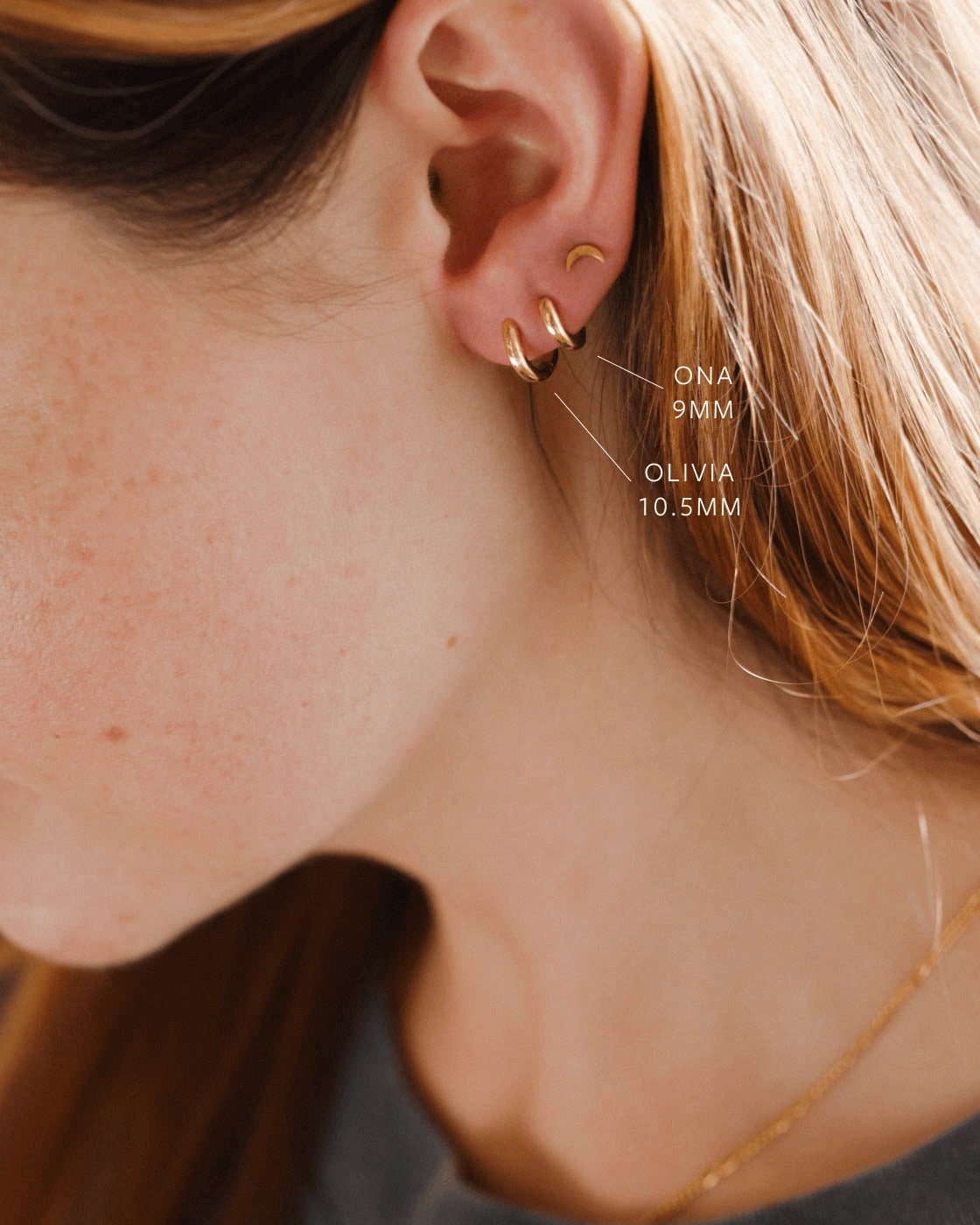 Olivia Huggie Hoops