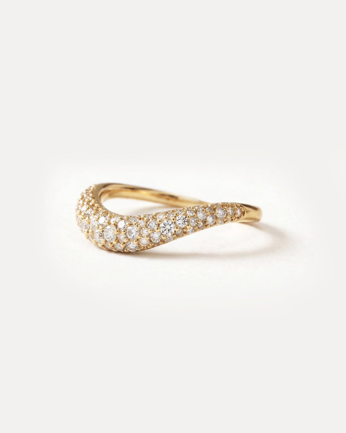 Diamond Pavé Flow Ring