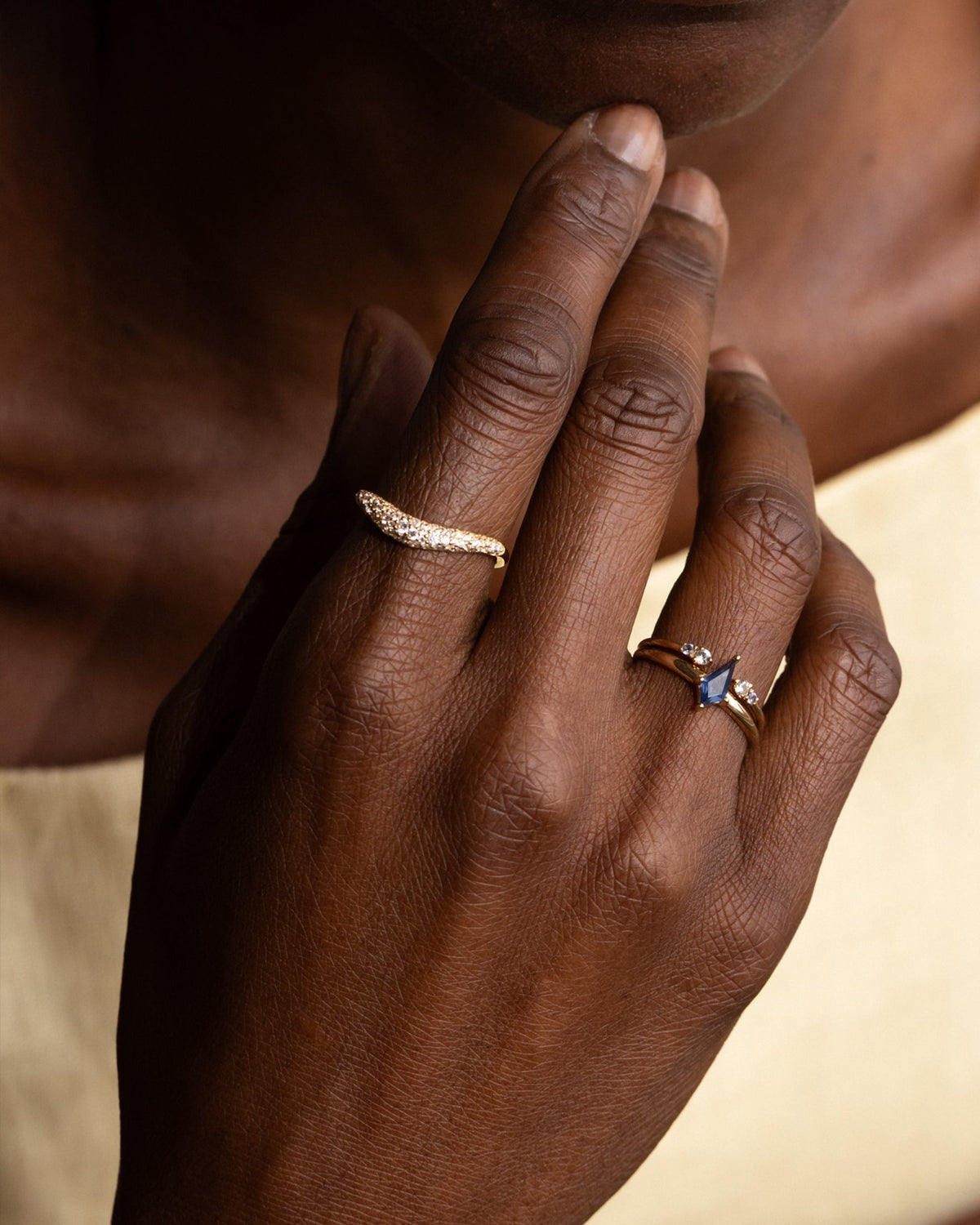 Diamond Pavé Flow Ring
