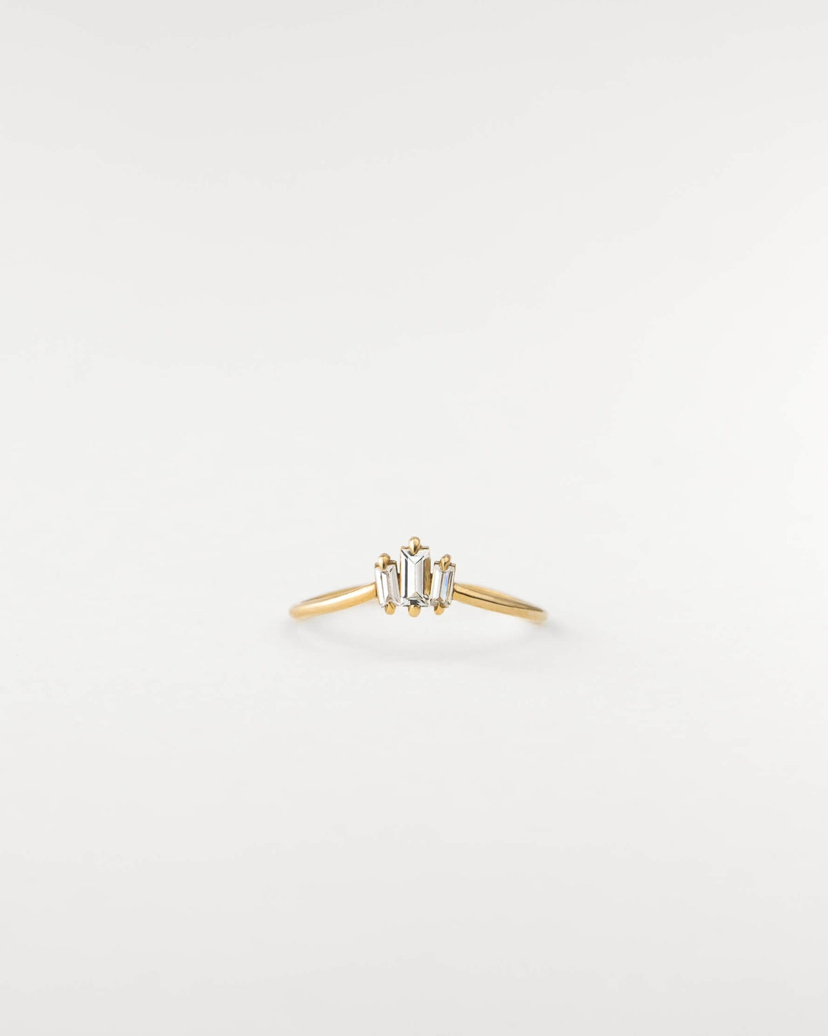 Prisma White Sapphire Ring