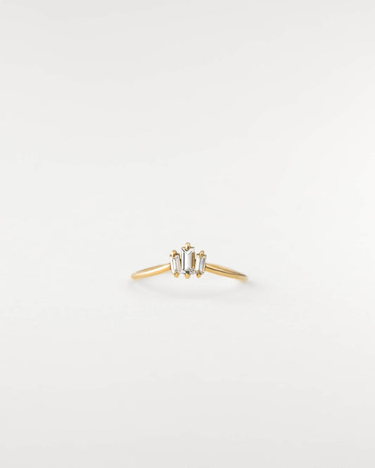 Prisma White Sapphire Ring
