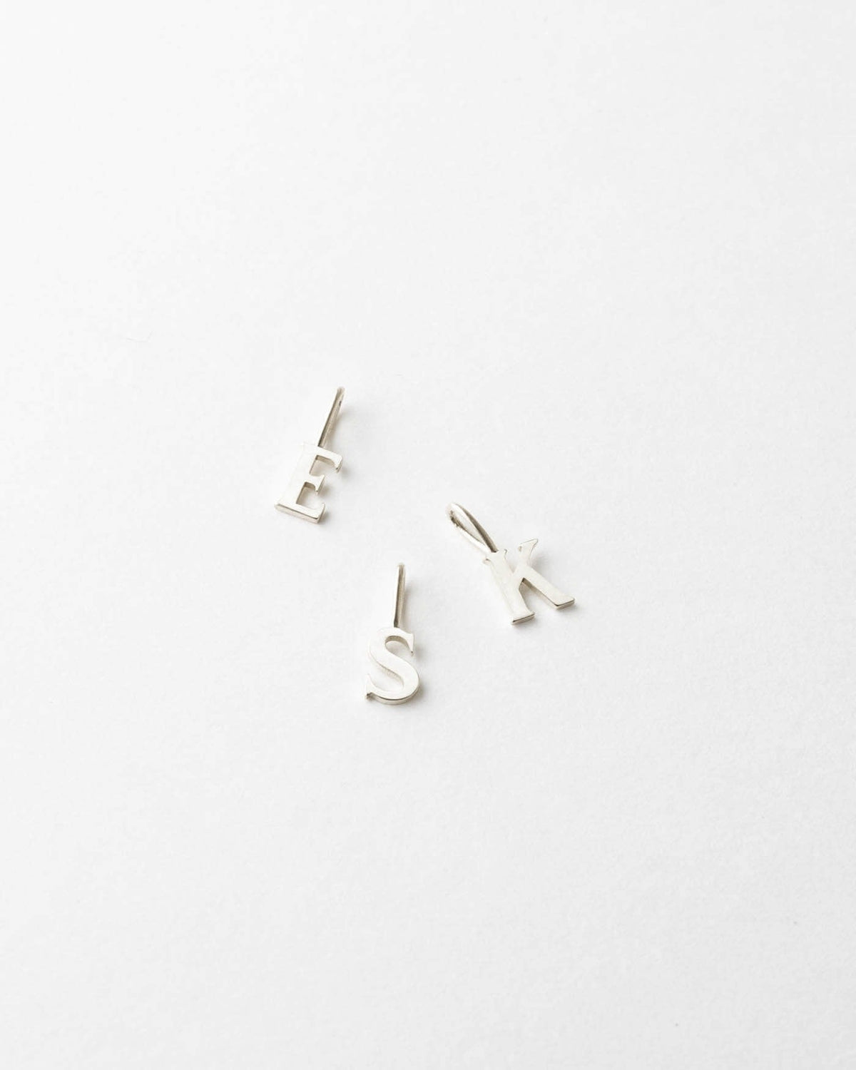Serif Initial Pendant