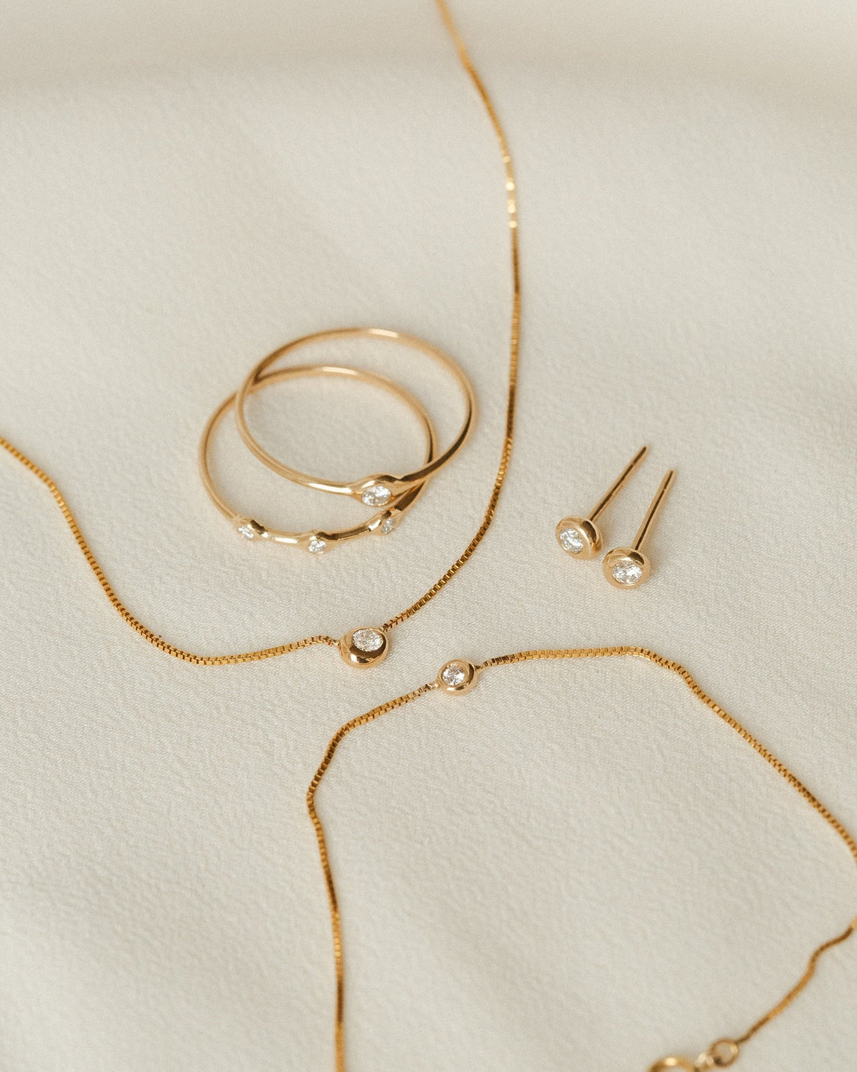 Gaia Diamond Solitaire Necklace