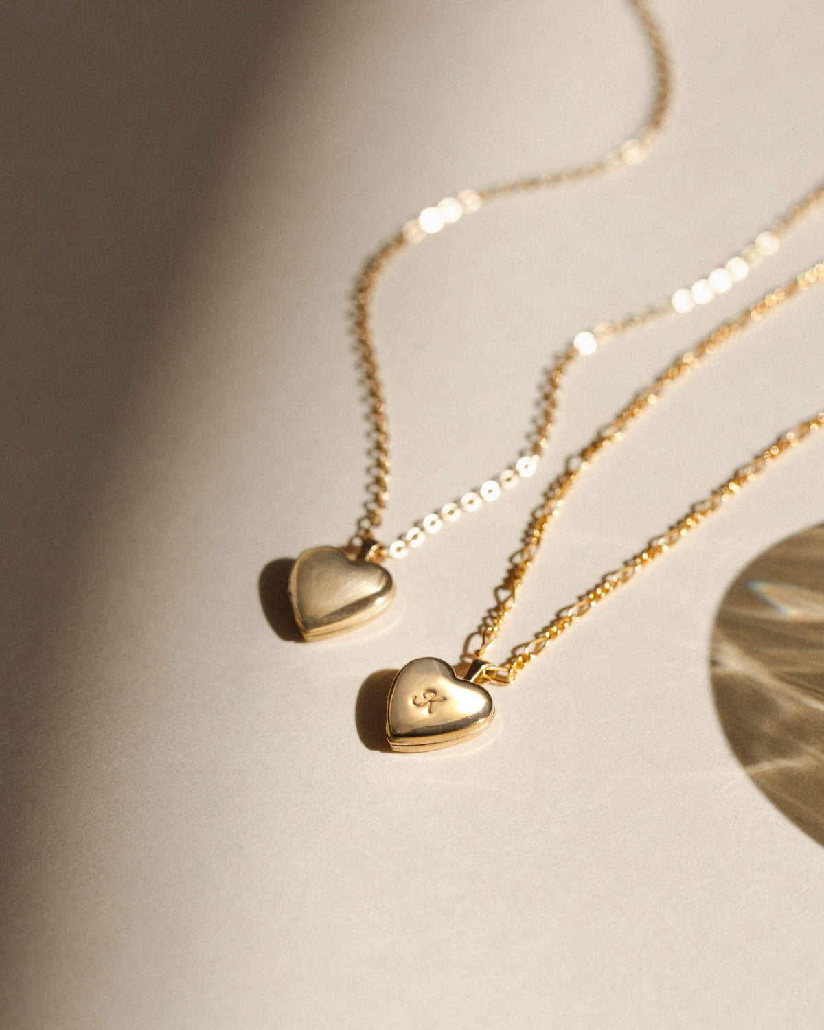Micro Heart Locket Necklace