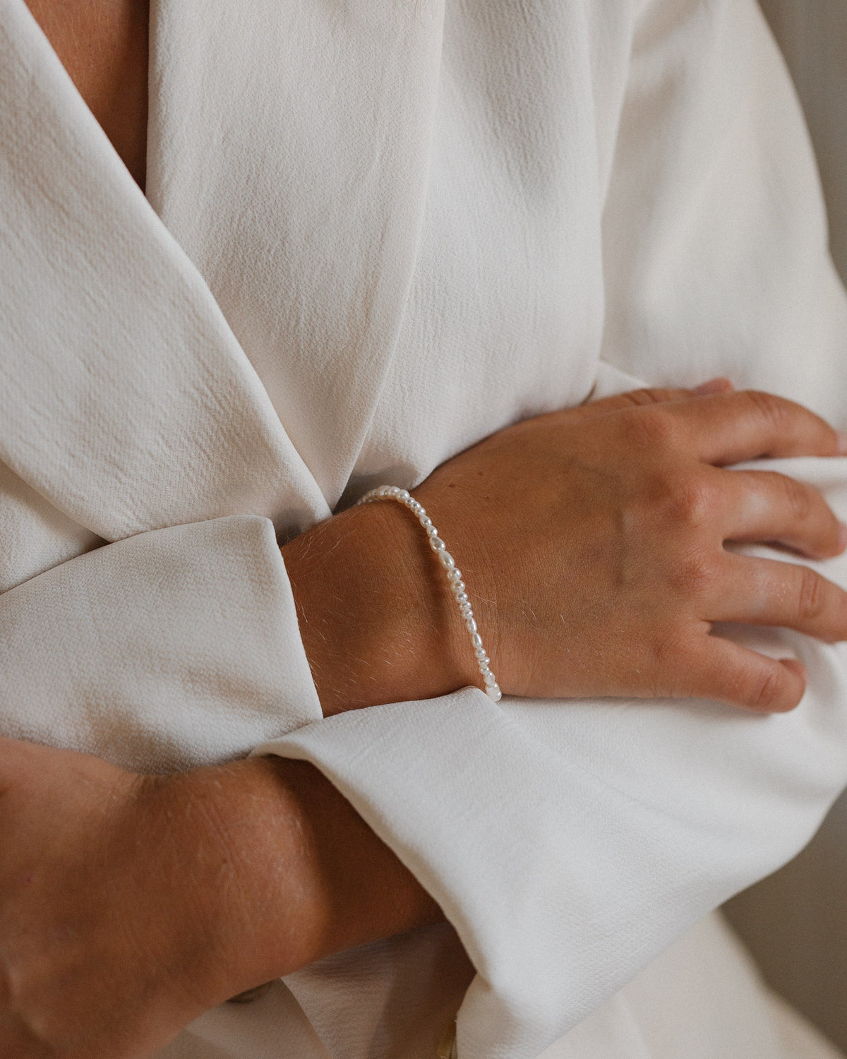 Organic Pearl Strand Bracelet