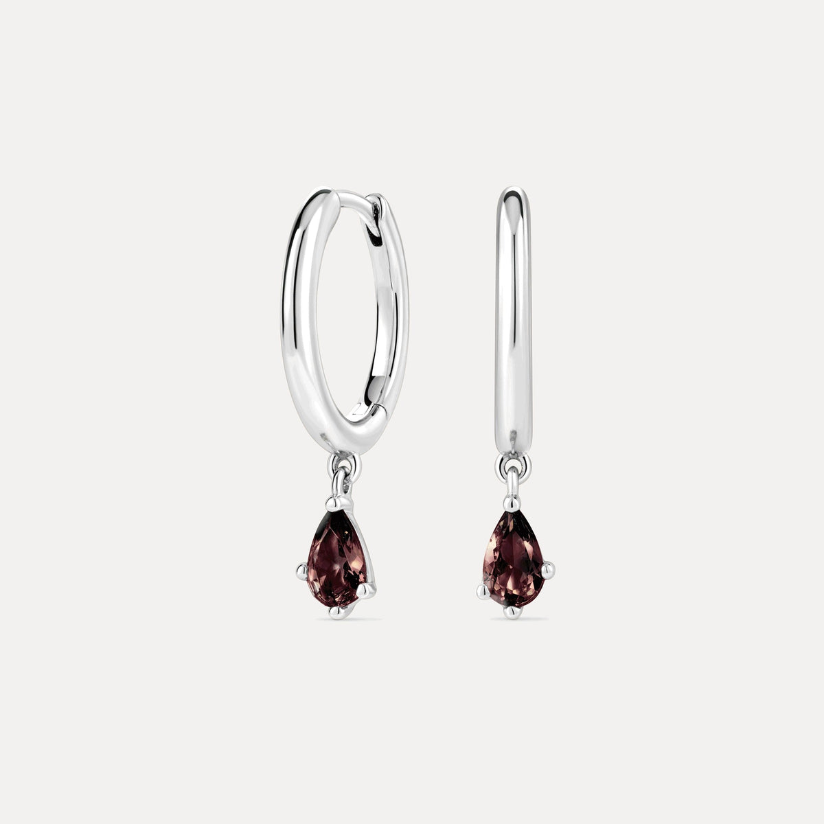 Aura Birthstone Drop Hoops