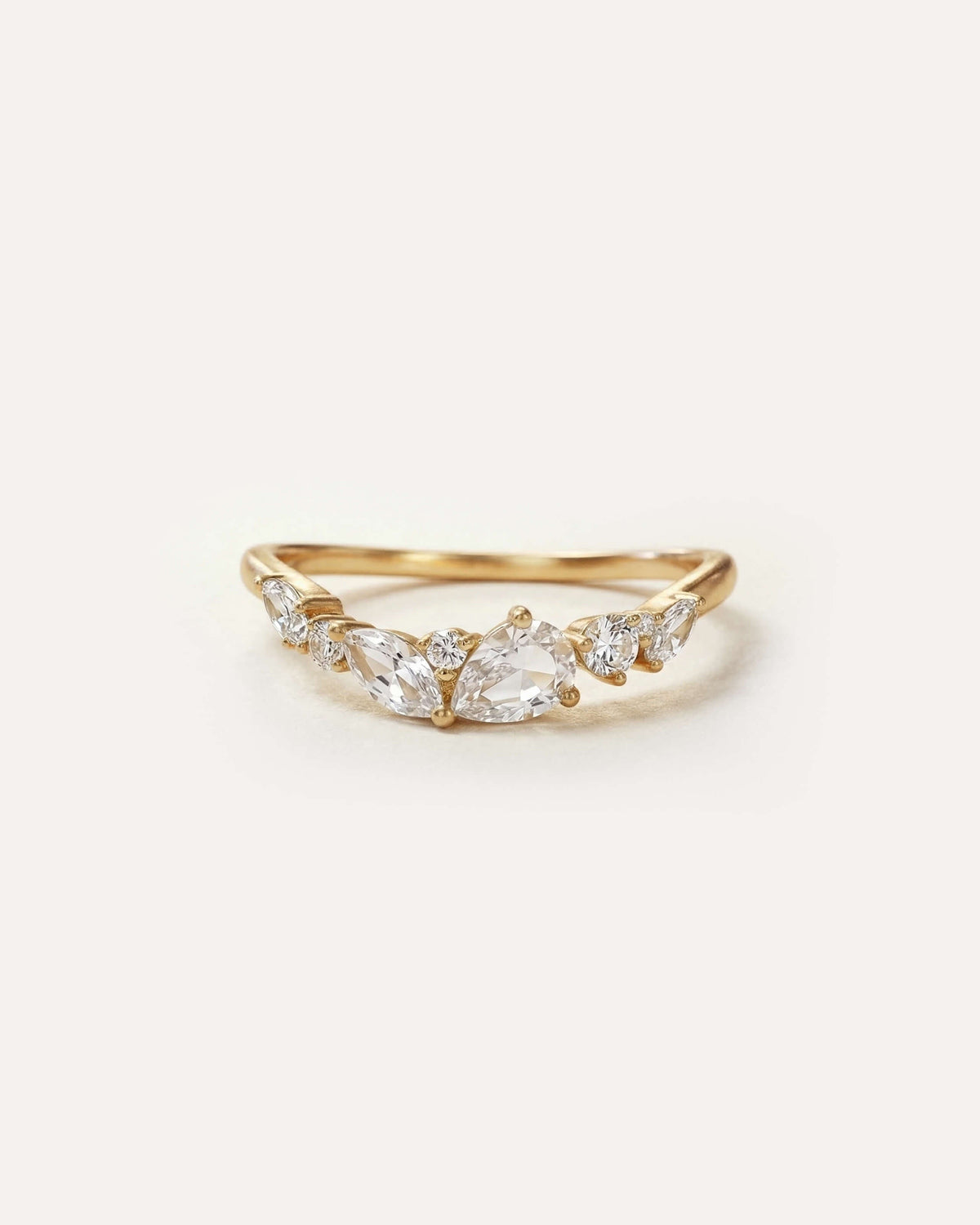 Fae White Sapphire Flow Ring