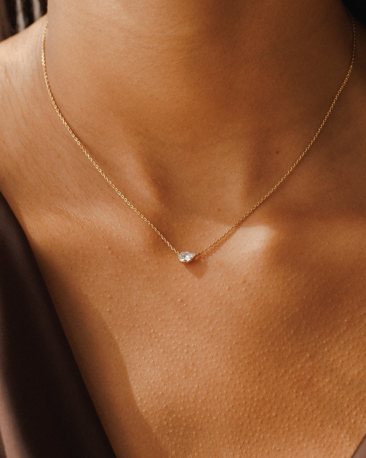 Solid Gold Zephyr Necklace