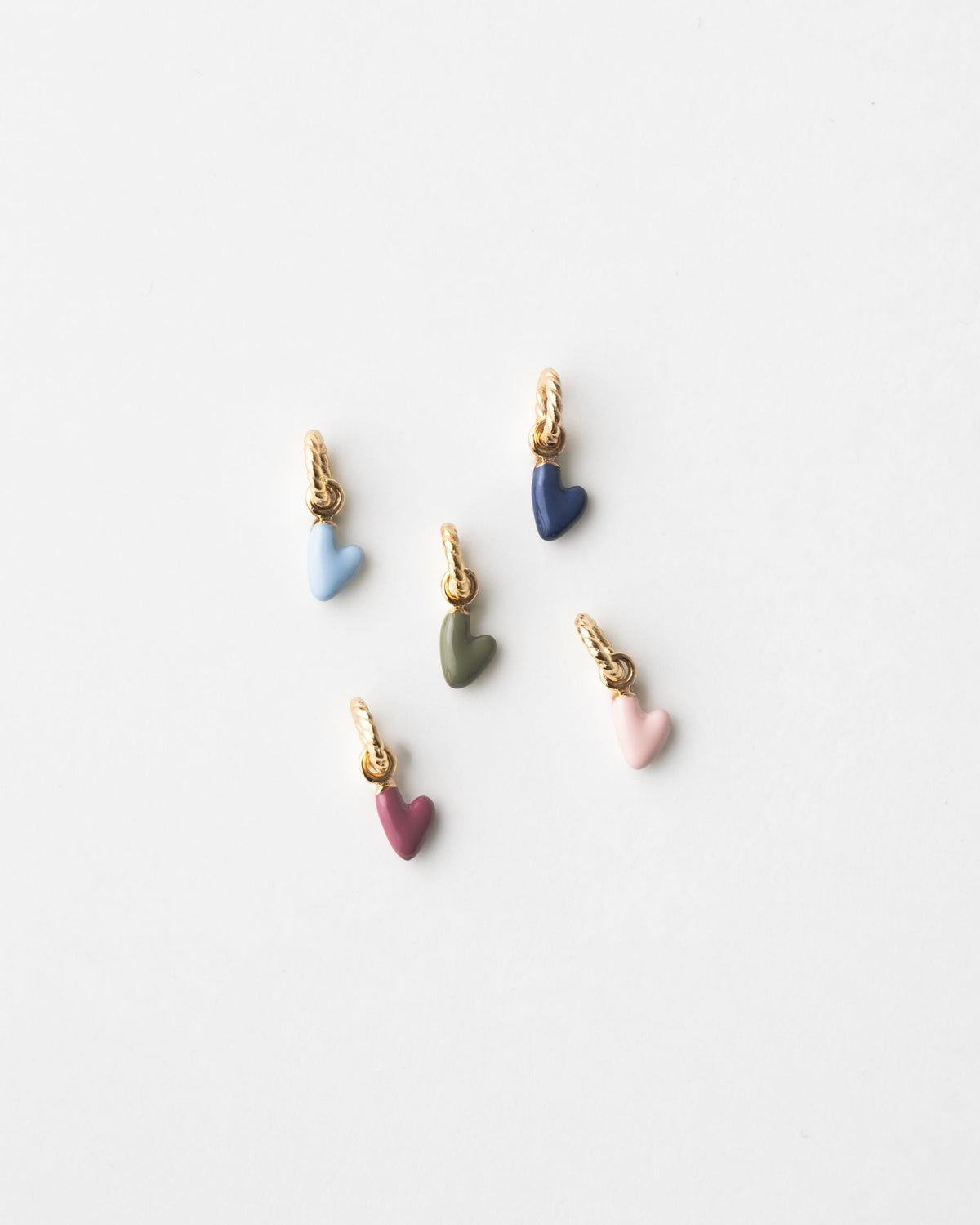 Aura Enamel Heart Charm