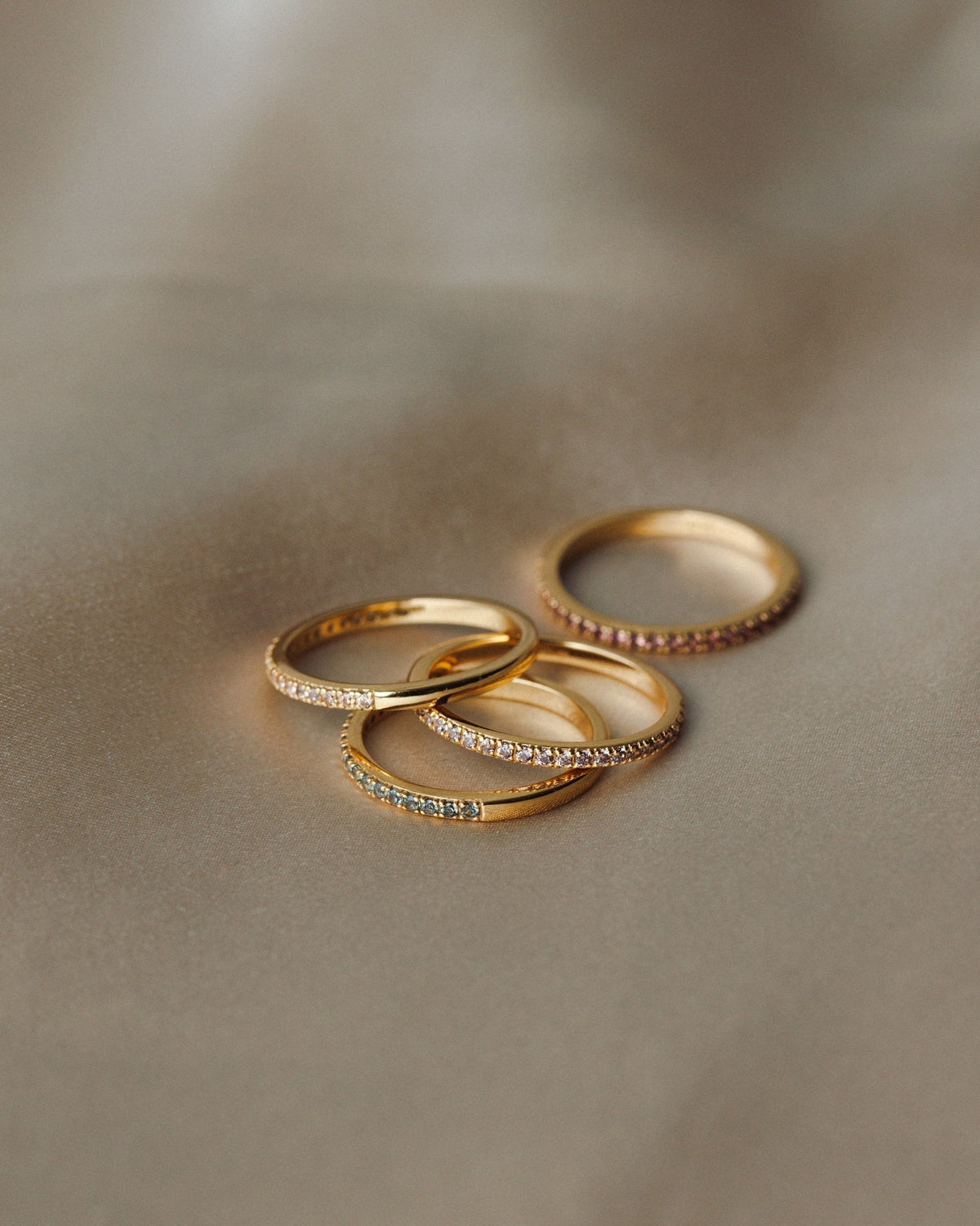 Aura Birthstone Hoops & Ring Set