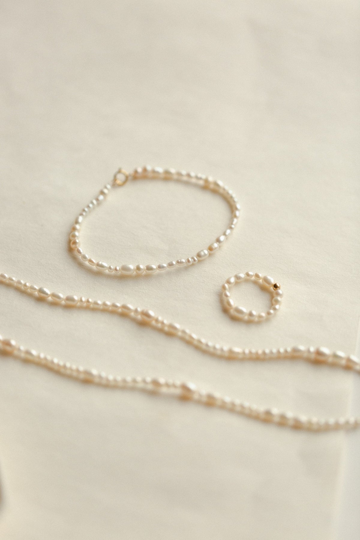 Organic Pearl Strand Bracelet