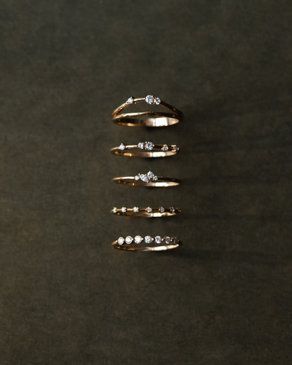 Diamond Star Cluster Ring