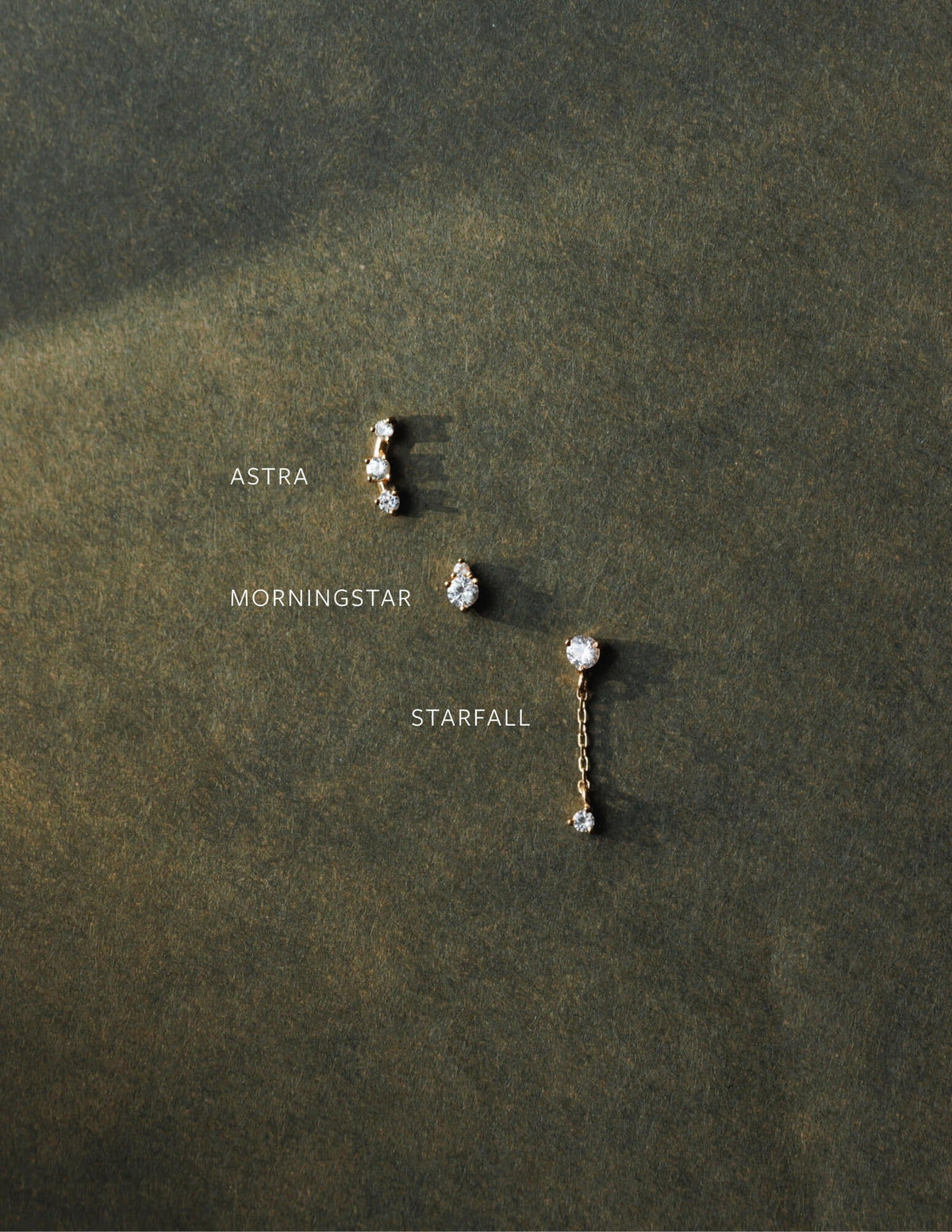 Morningstar White Sapphire Studs