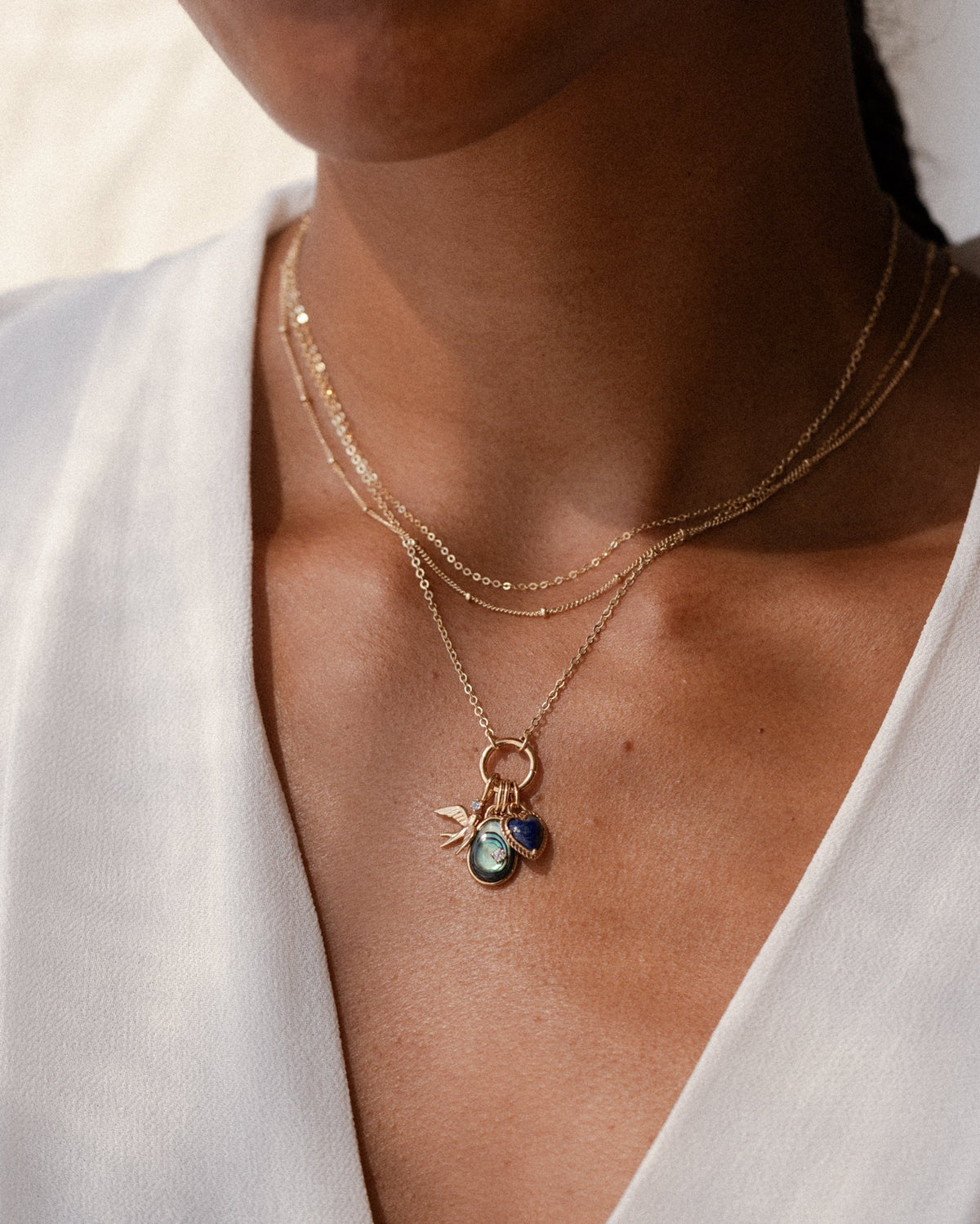 Silver Deliverer Charm Necklace