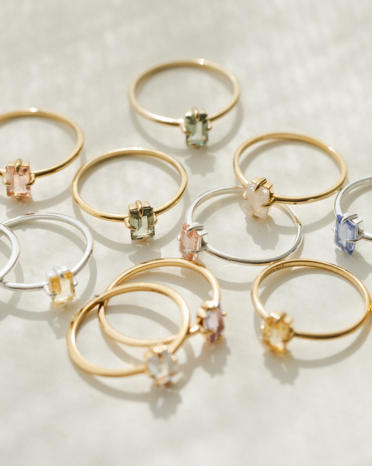 Solid Gold Grand Baguette Ring