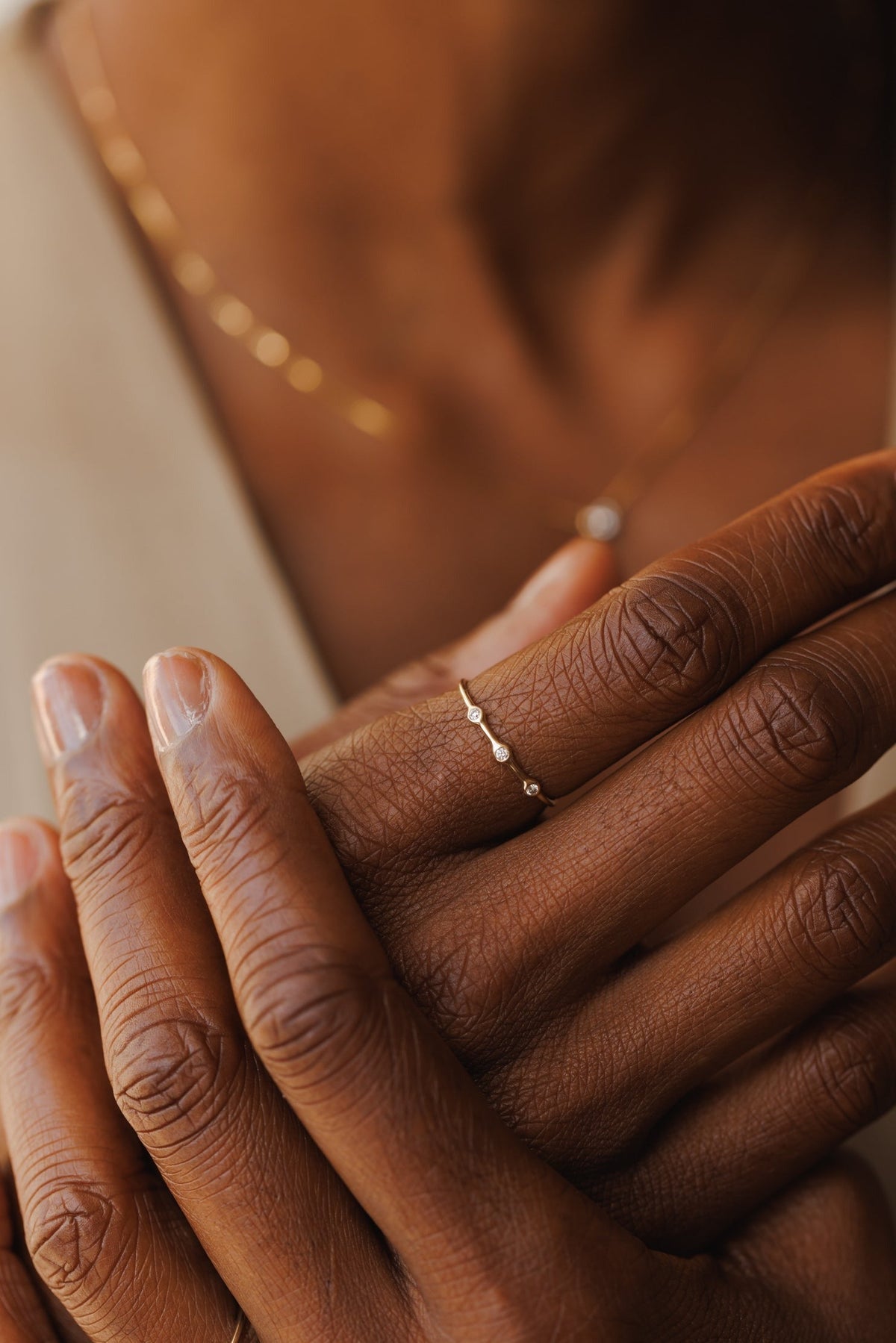 Gaia Diamond Trilogy Ring