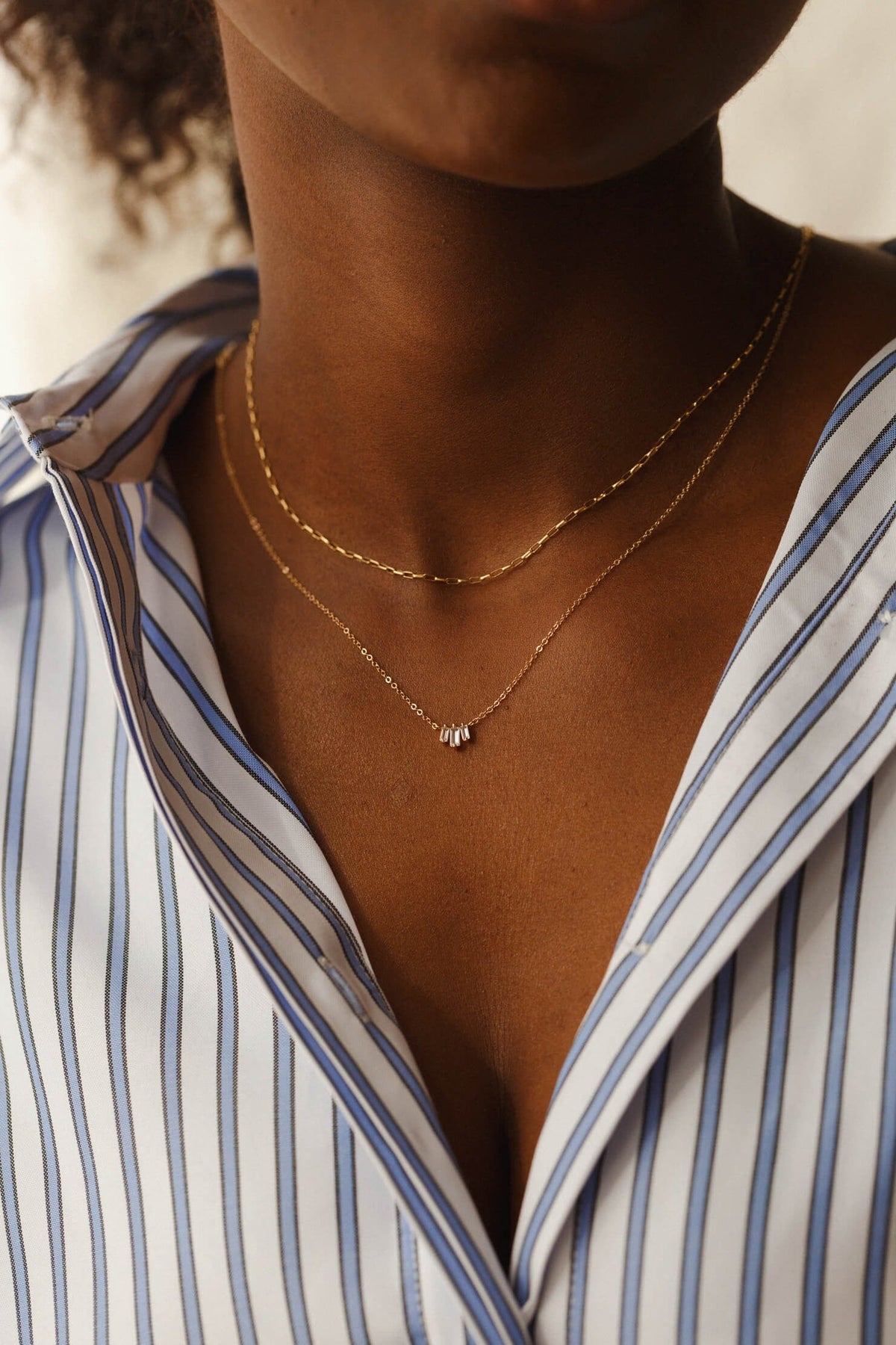 Prisma White Sapphire Necklace