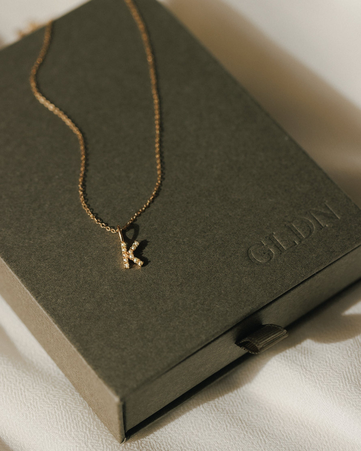 Pearl Initial Necklace