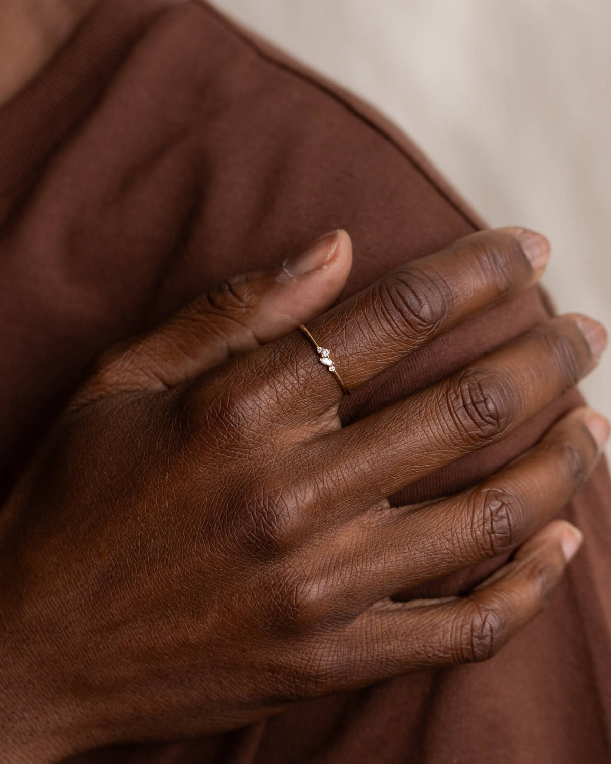 Diamond Star Cluster Ring