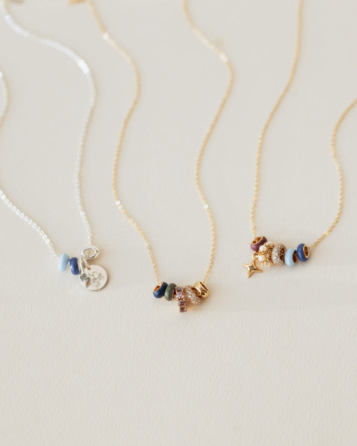 Aura Enamel Bead Necklace
