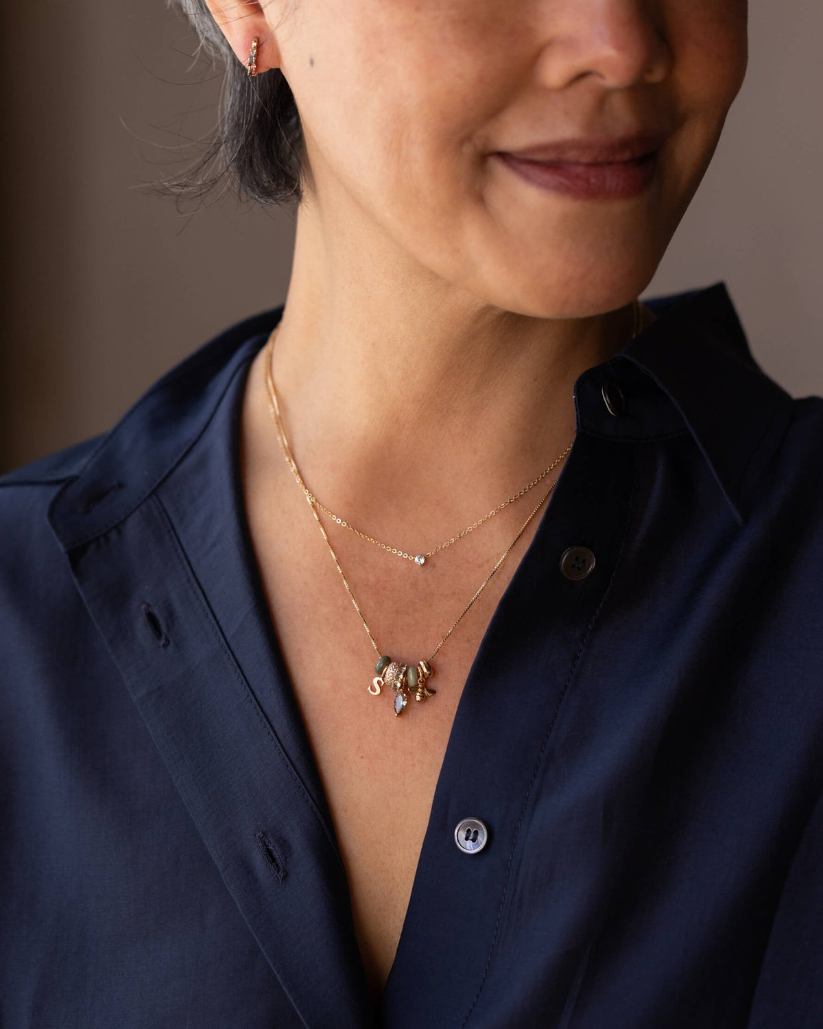 Polaris White Sapphire Necklace