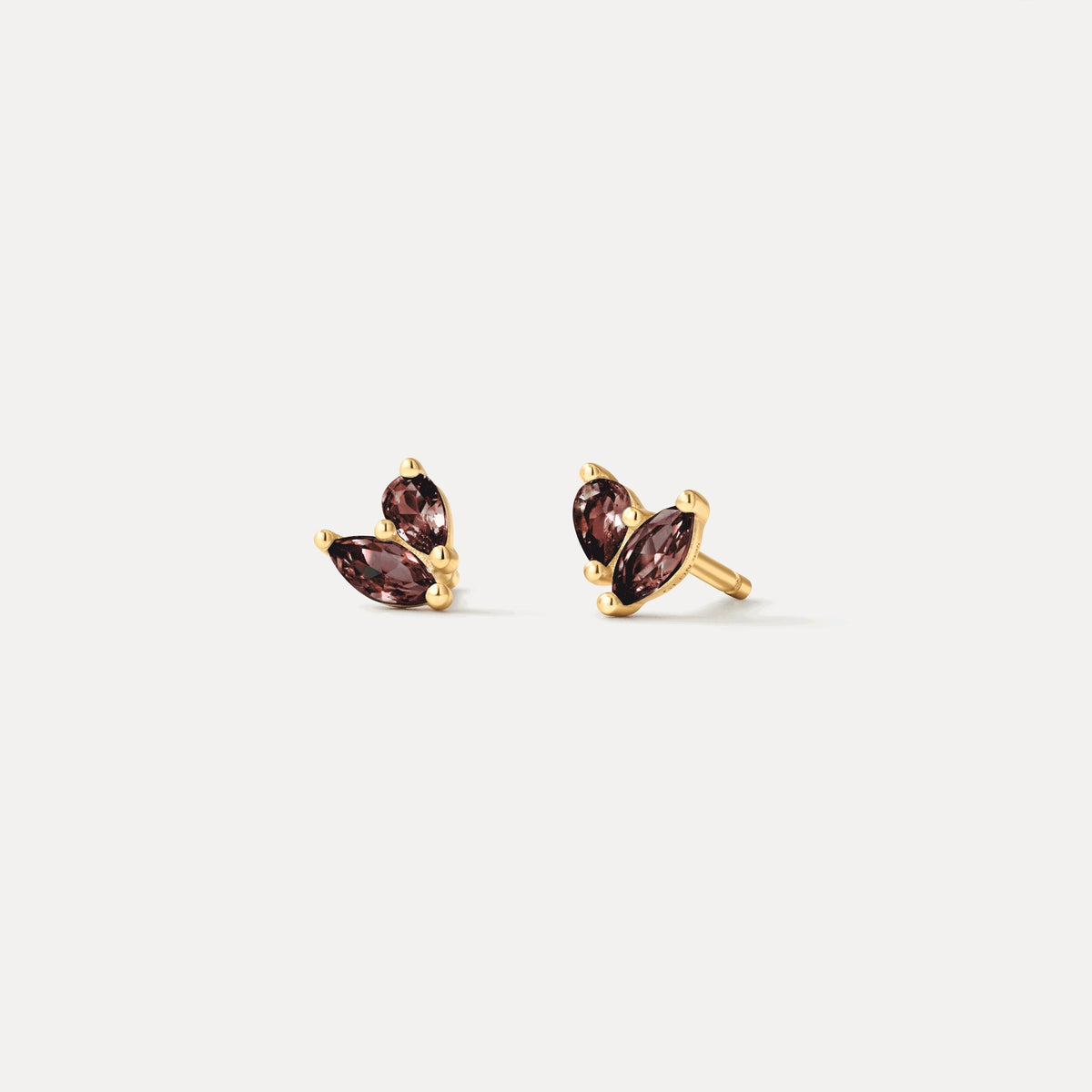 Aura Birthstone Duo Studs