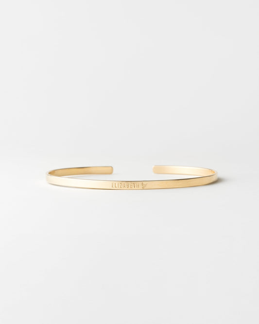 Solid Gold Novel Cuff Bracelet