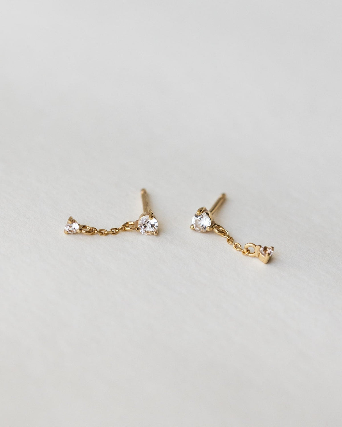 Starfall White Sapphire Earrings