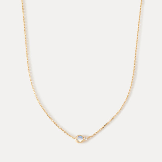 Solid Gold Moonstruck Necklace
