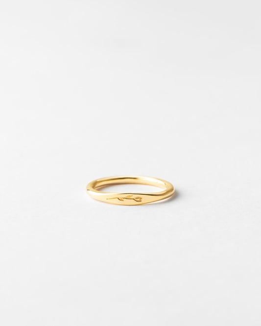 Floral Slim Signet